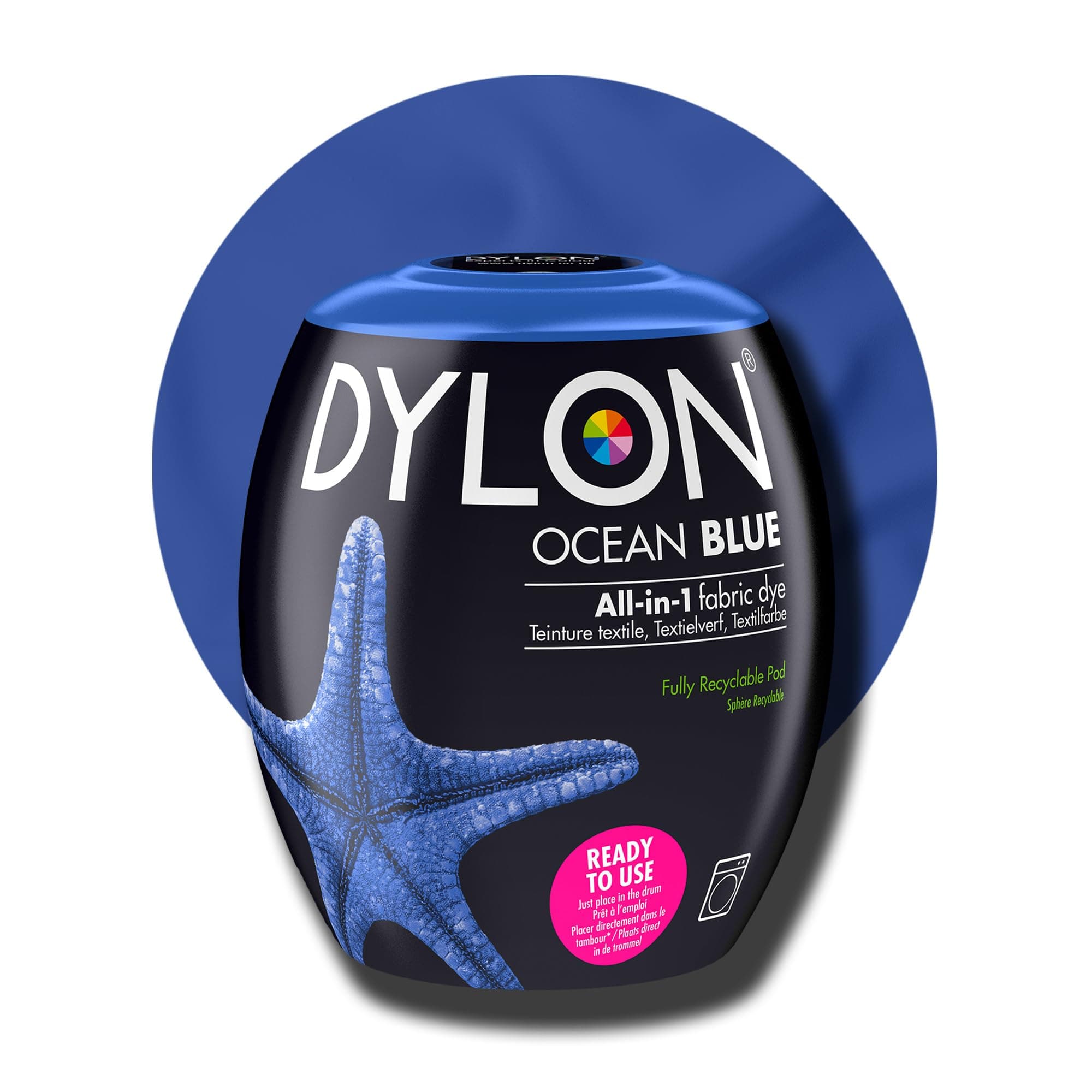 Dylon Dye Pod veļas krāsa, okeāna zila