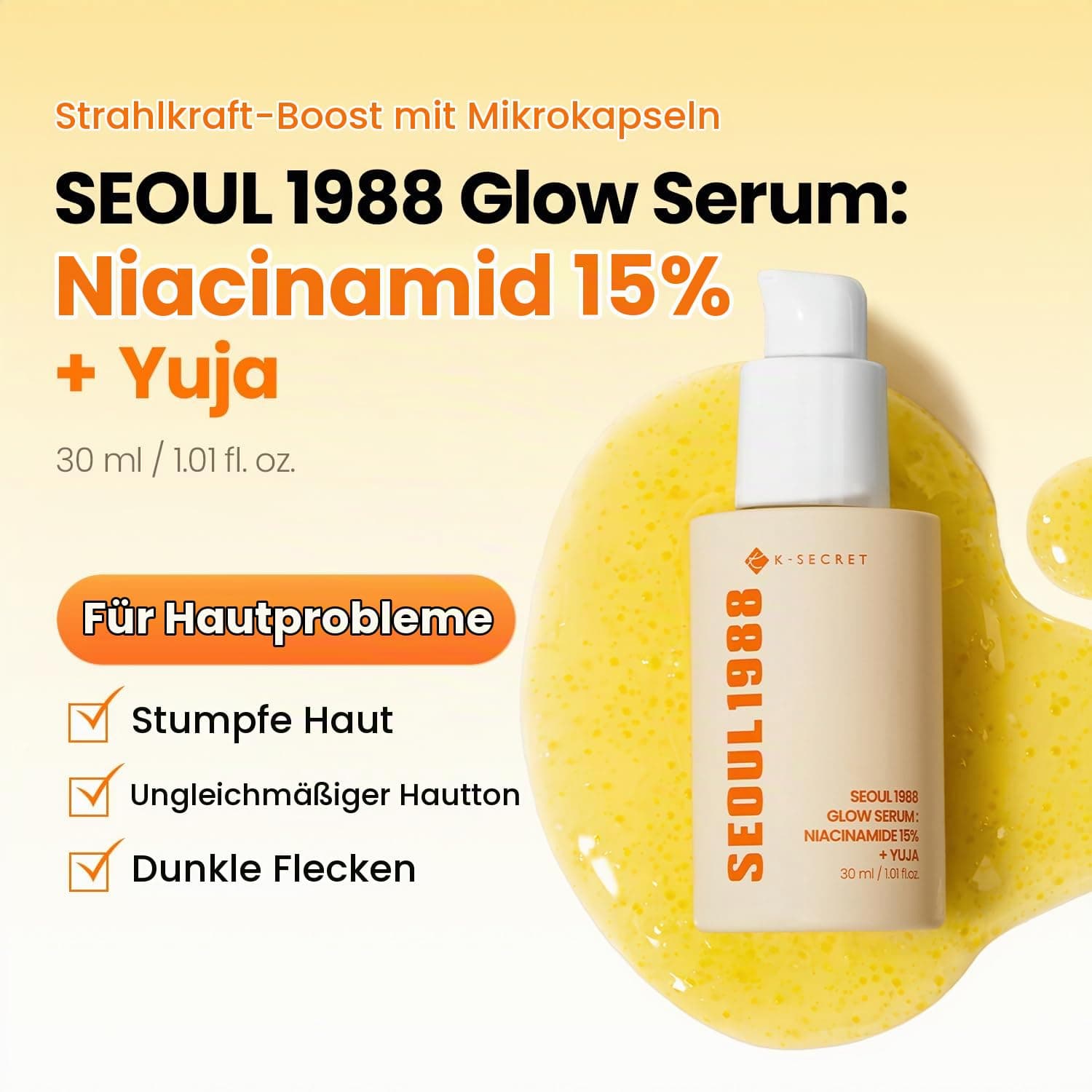 K-SECRET SEOUL 1988 Niacinamīds 15% Glow Serum