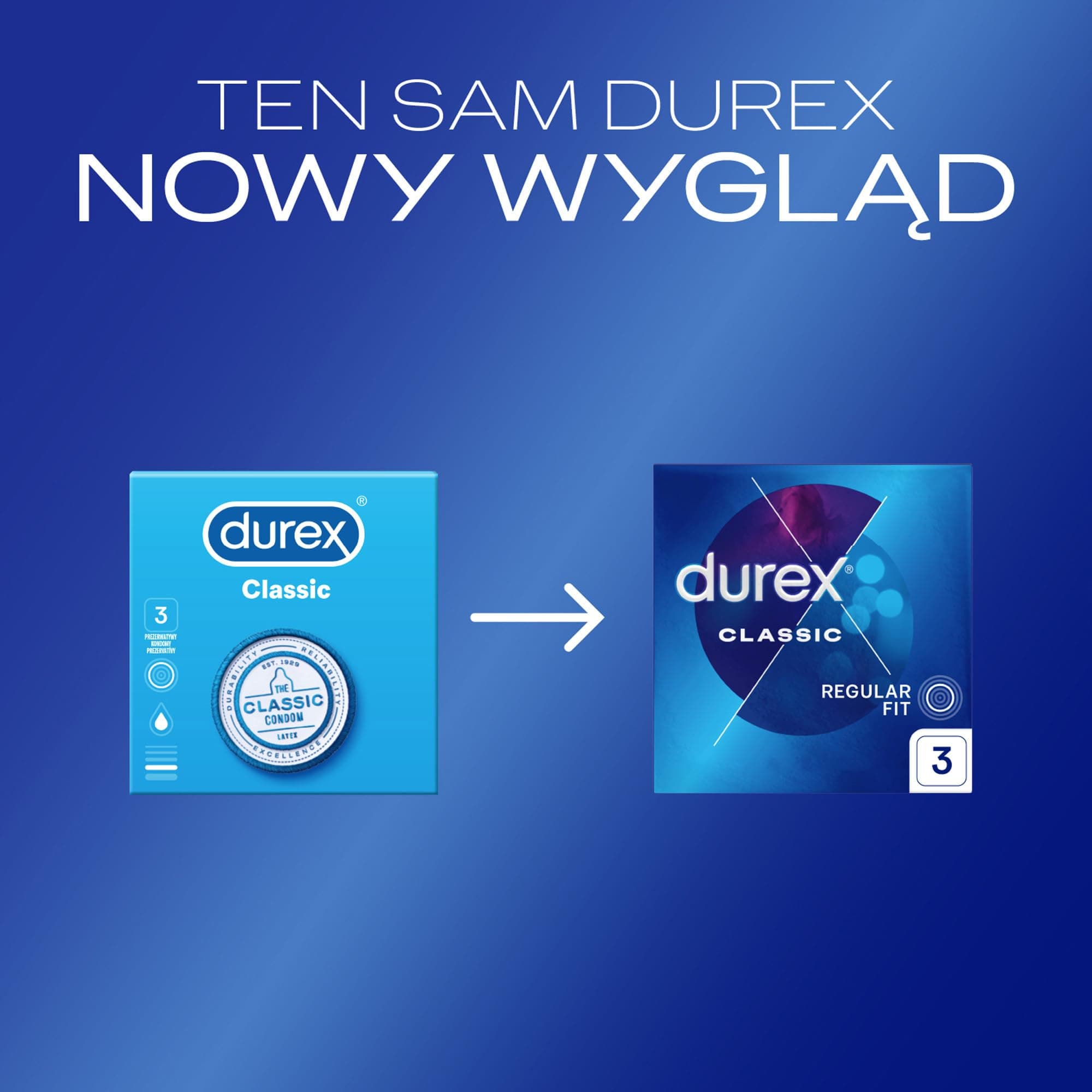 Durex Classic Kondomi (3 gab.)