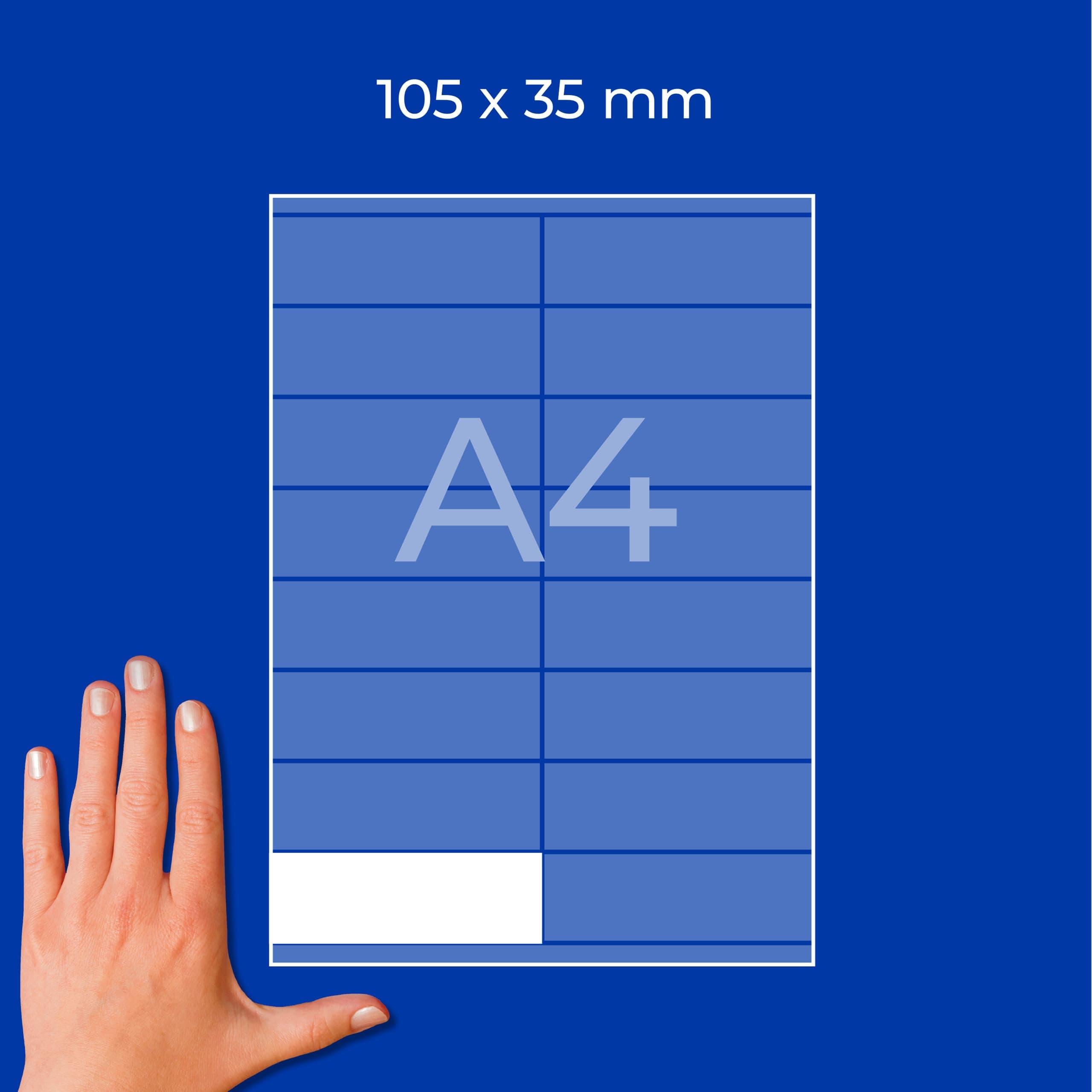 AVERY Zweckform 3423 Adrešu uzlīmes (105x35mm)