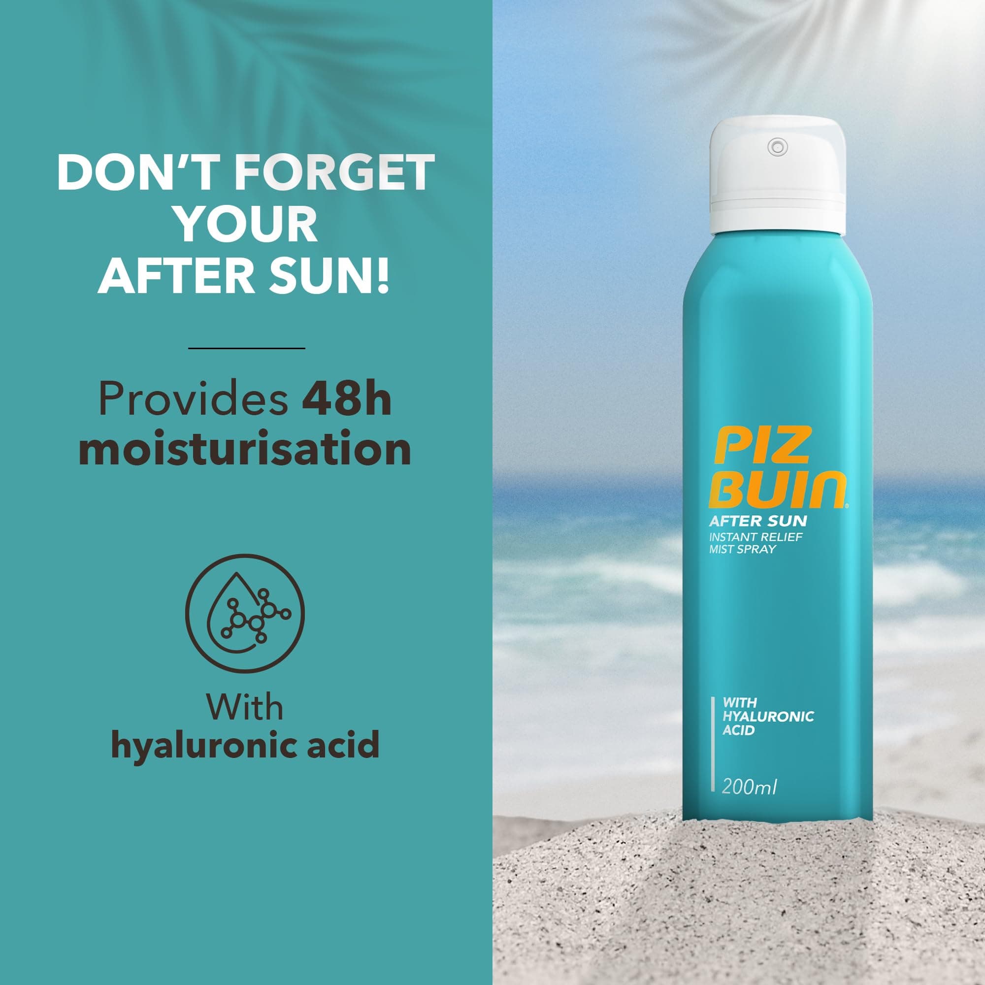 Piz Buin Mitrinošs Saules Krēms SPF50+, 200ml