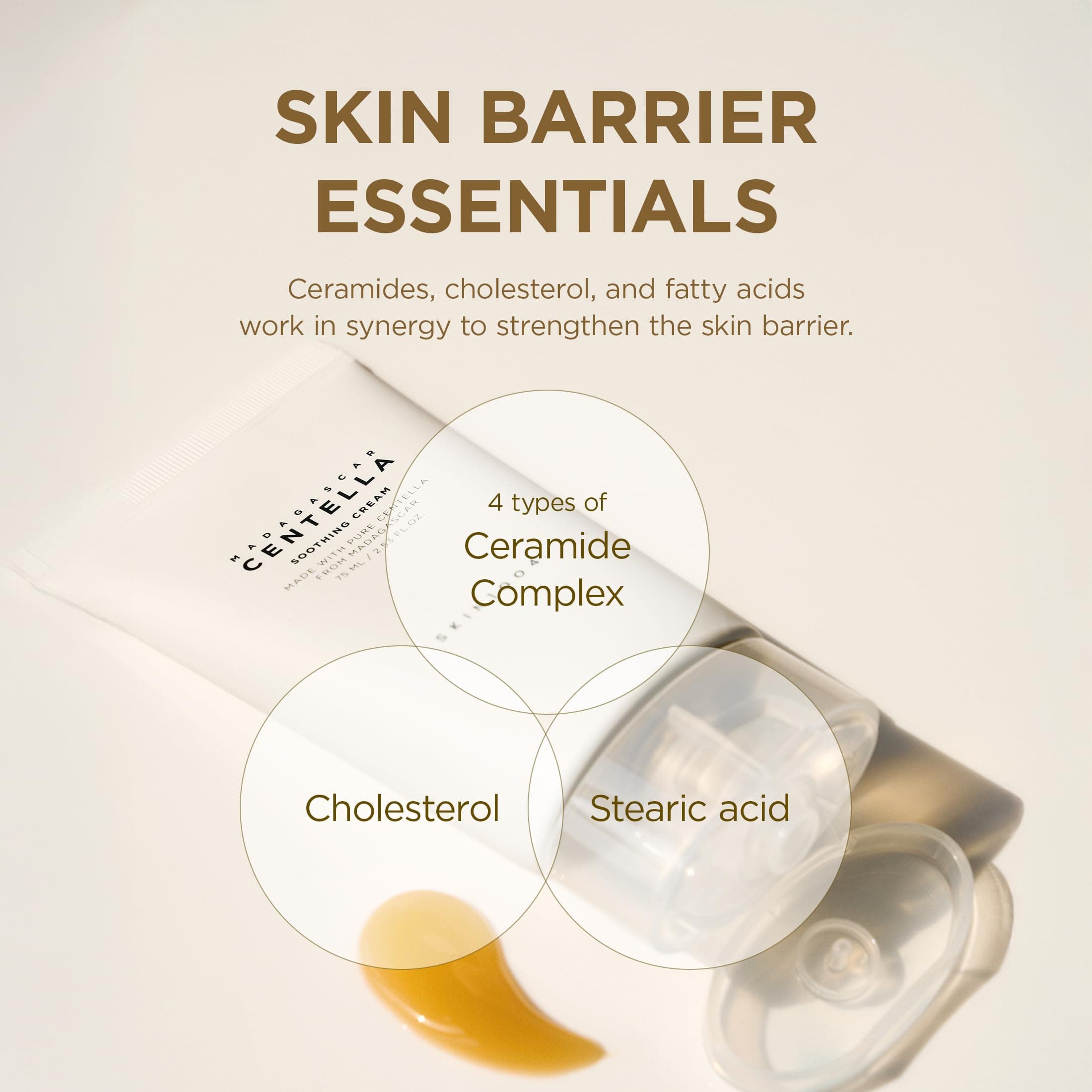 SKIN1004 Madagaskaras Centella Nomierinošais Krēms (75 ml)