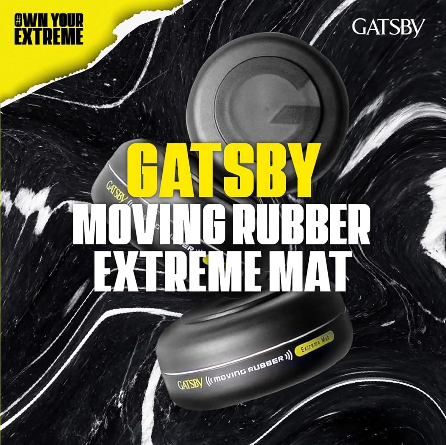 GATSBY Moving Rubber Extreme Matte Matu vasks ar ziedu smaržu 80 g