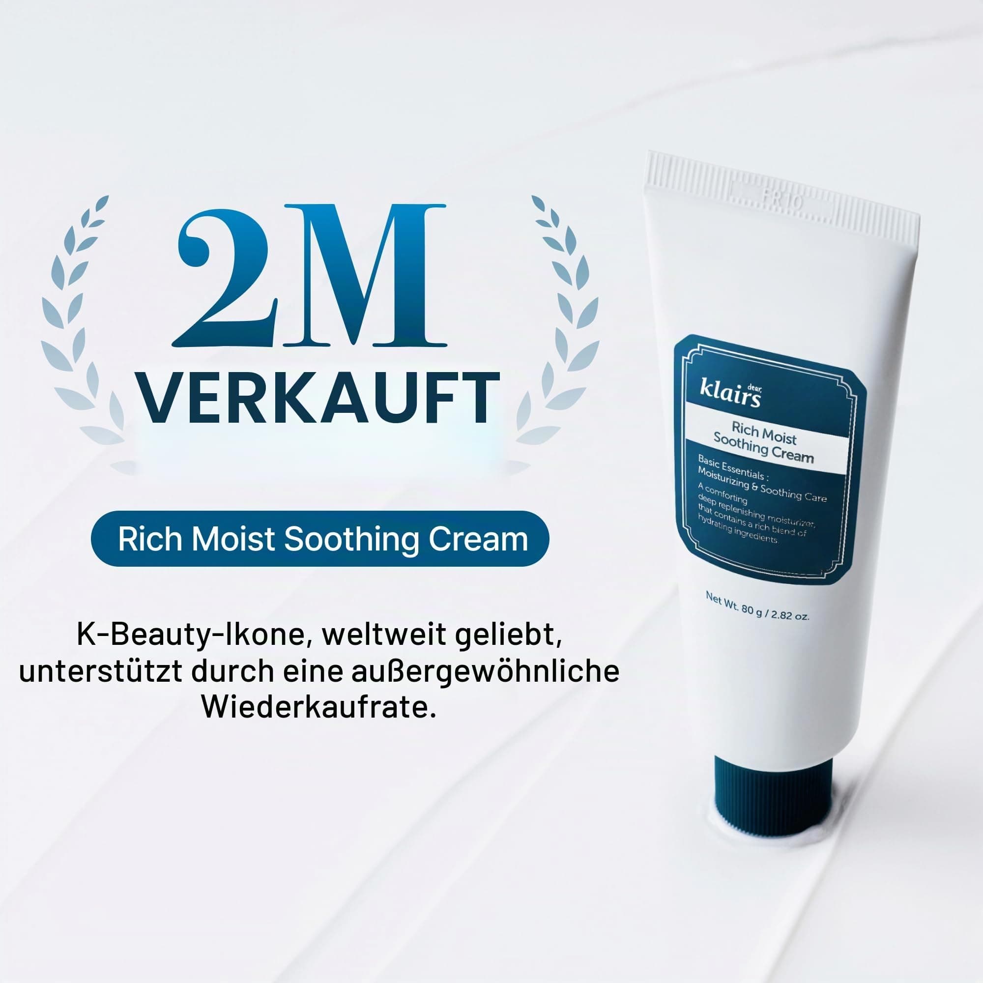 DearKlairs Mitrinošs Nomierinošs Krēms 80ml