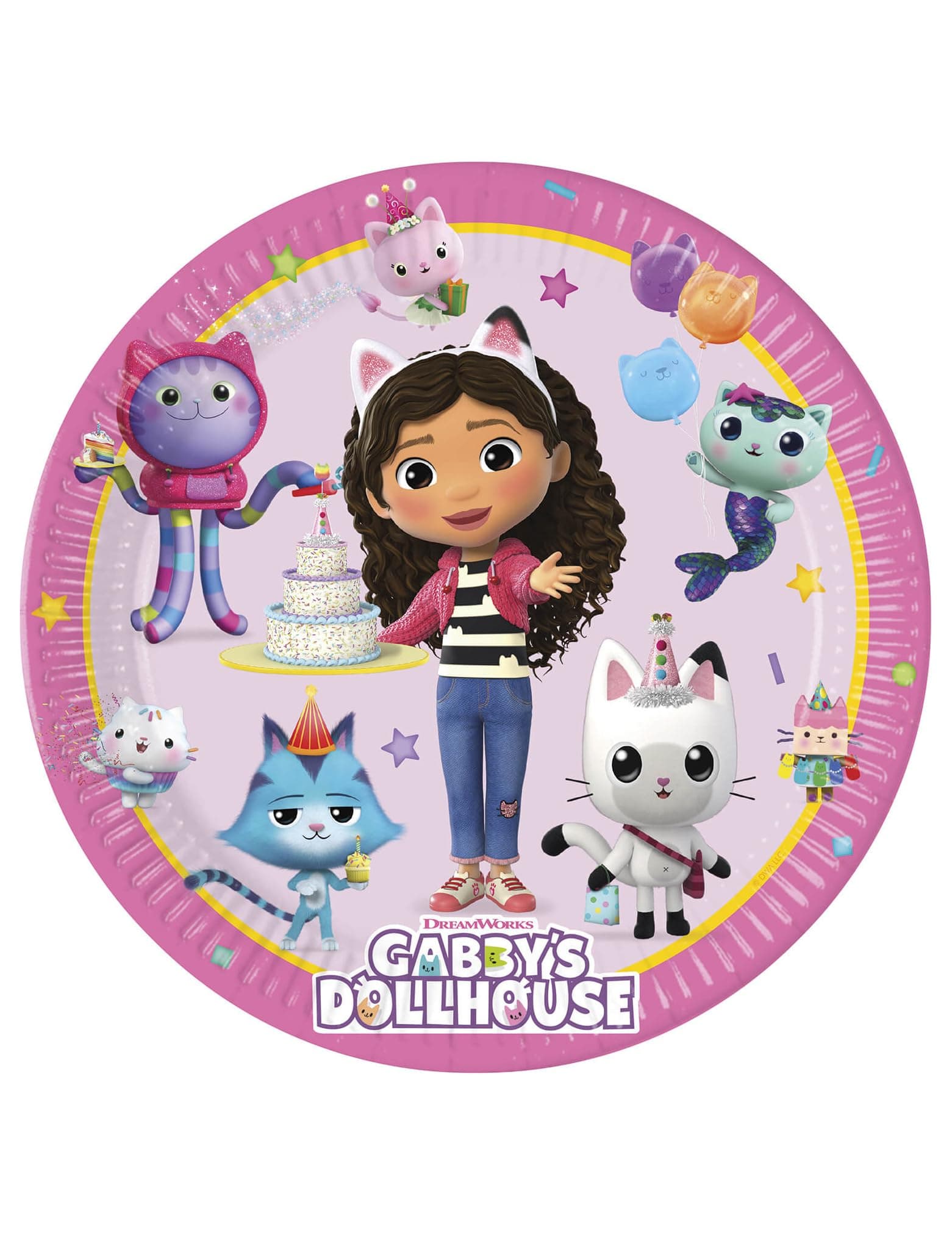 Procos 8 Gabby's Dollhouse šķīvji