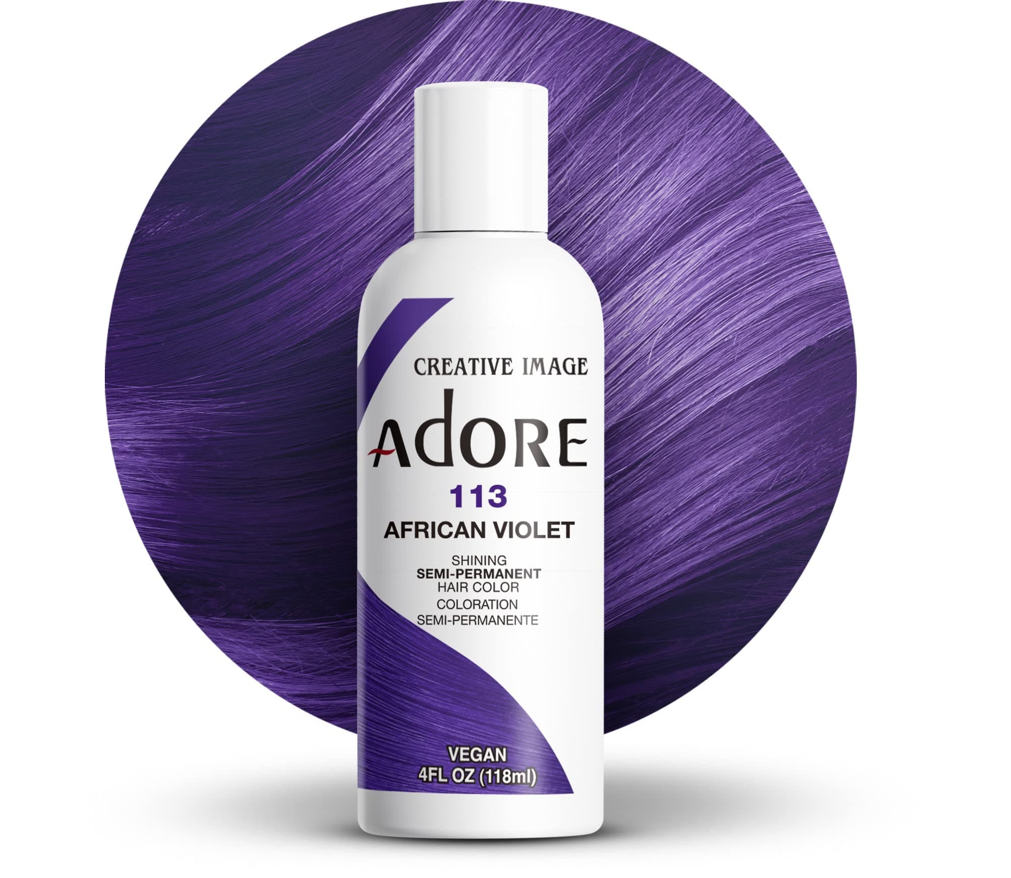 Adore Creative Image Shining Semi-Permanent Hair Color 113 African Violet