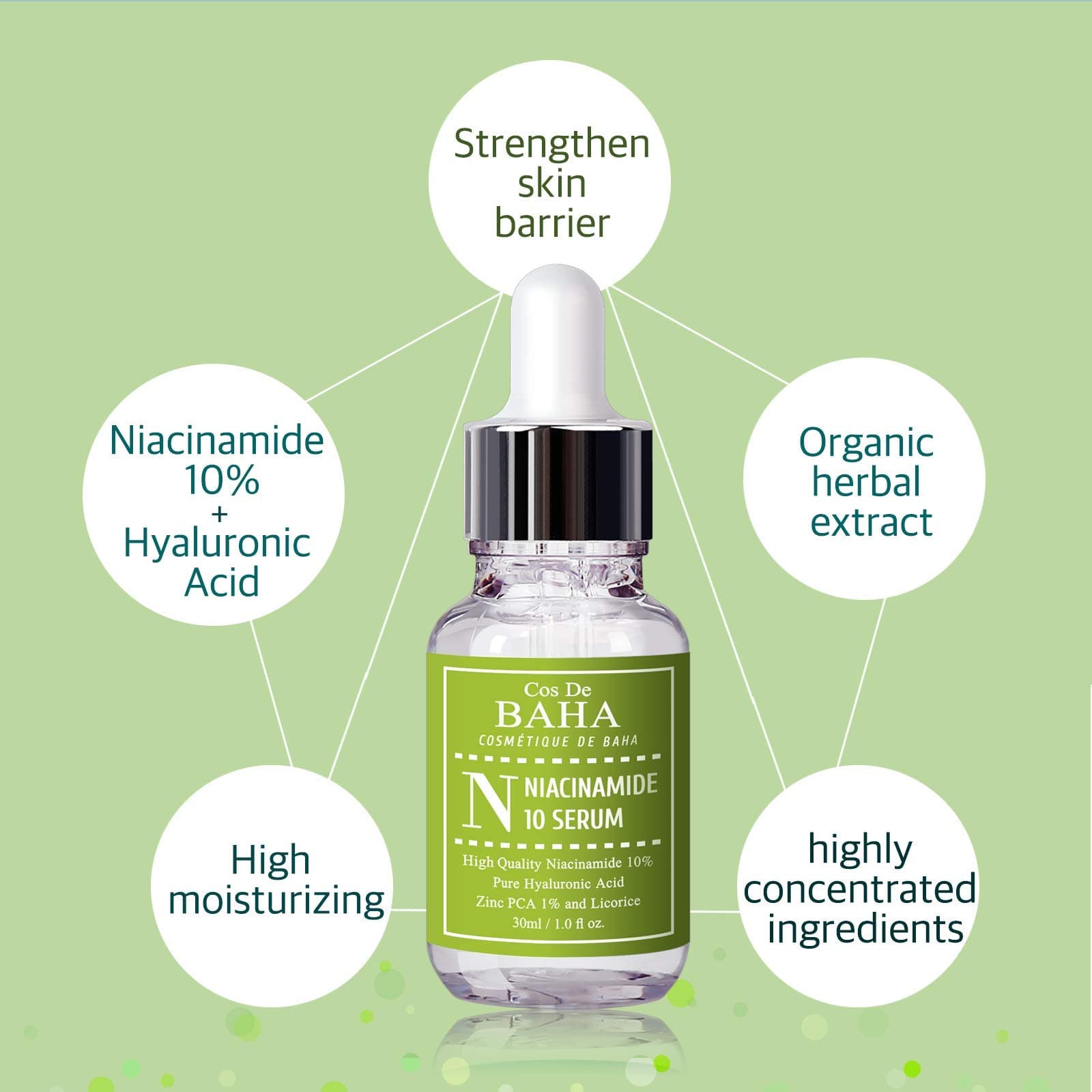 Cos De BAHA 10% Niacinamīda Serums