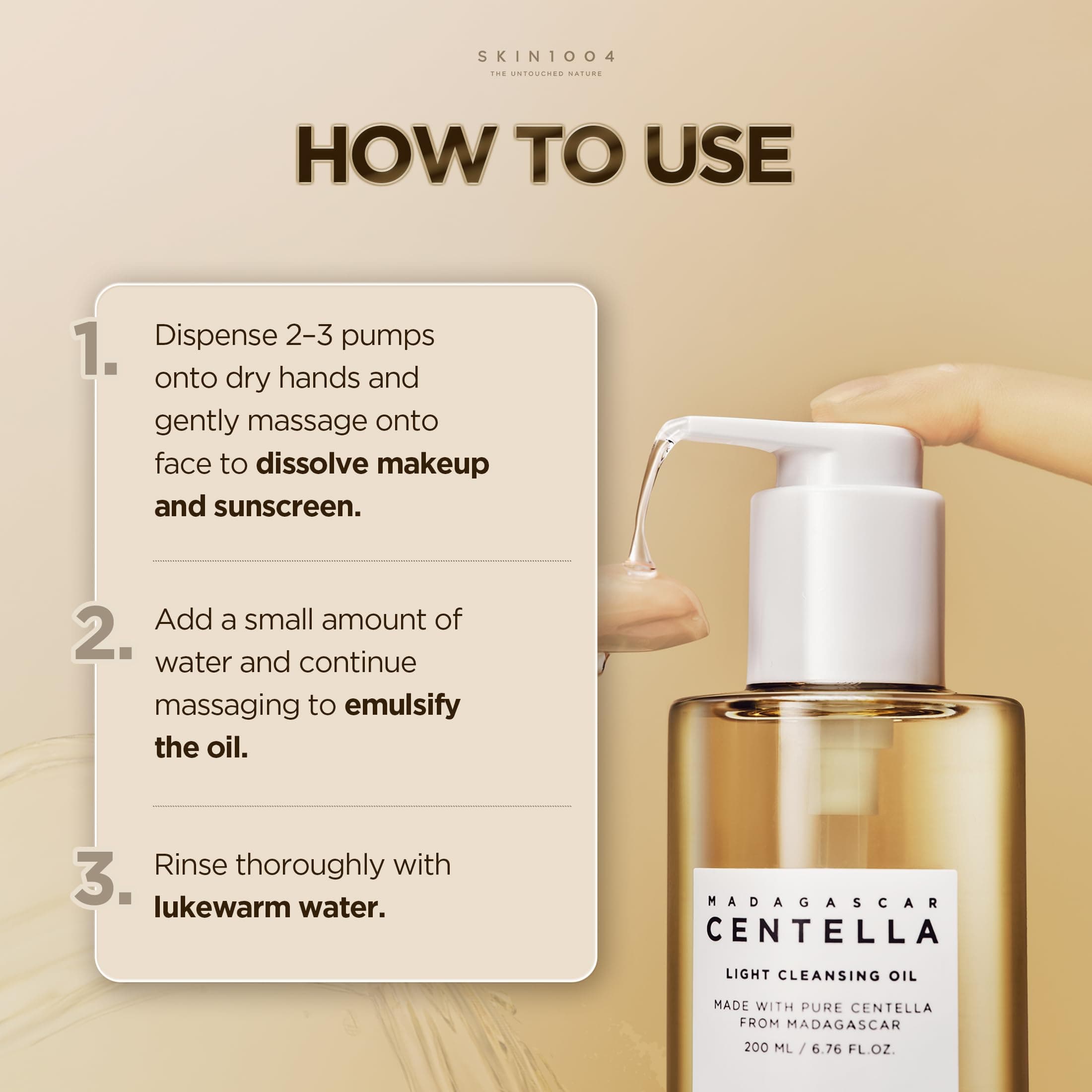 SKIN1004 Centella viegla attīrošā eļļa 200ml
