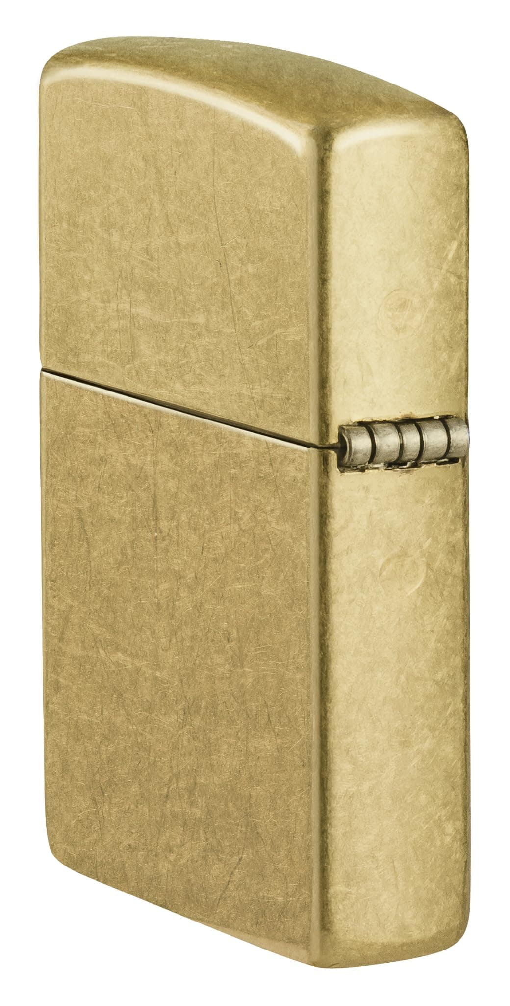 Zippo Sturmfeuerzeug - Street Brass, Base Model - Nachfüllbar - Wiederverwendbar - Windfestes Design - Geschenkbox - Made in USA