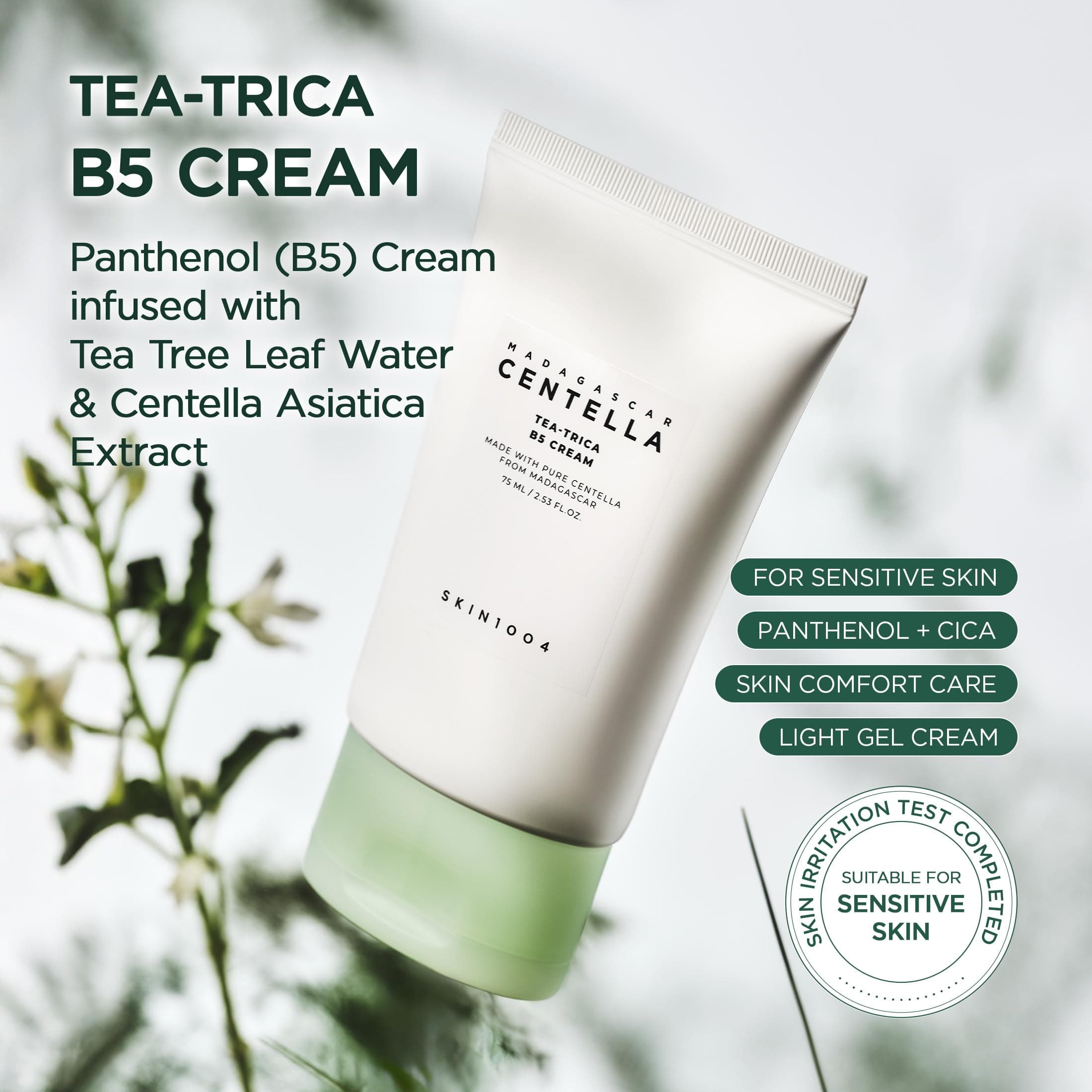 SKIN1004 Madagaskaras Centella Tea-Trica B5 krēms