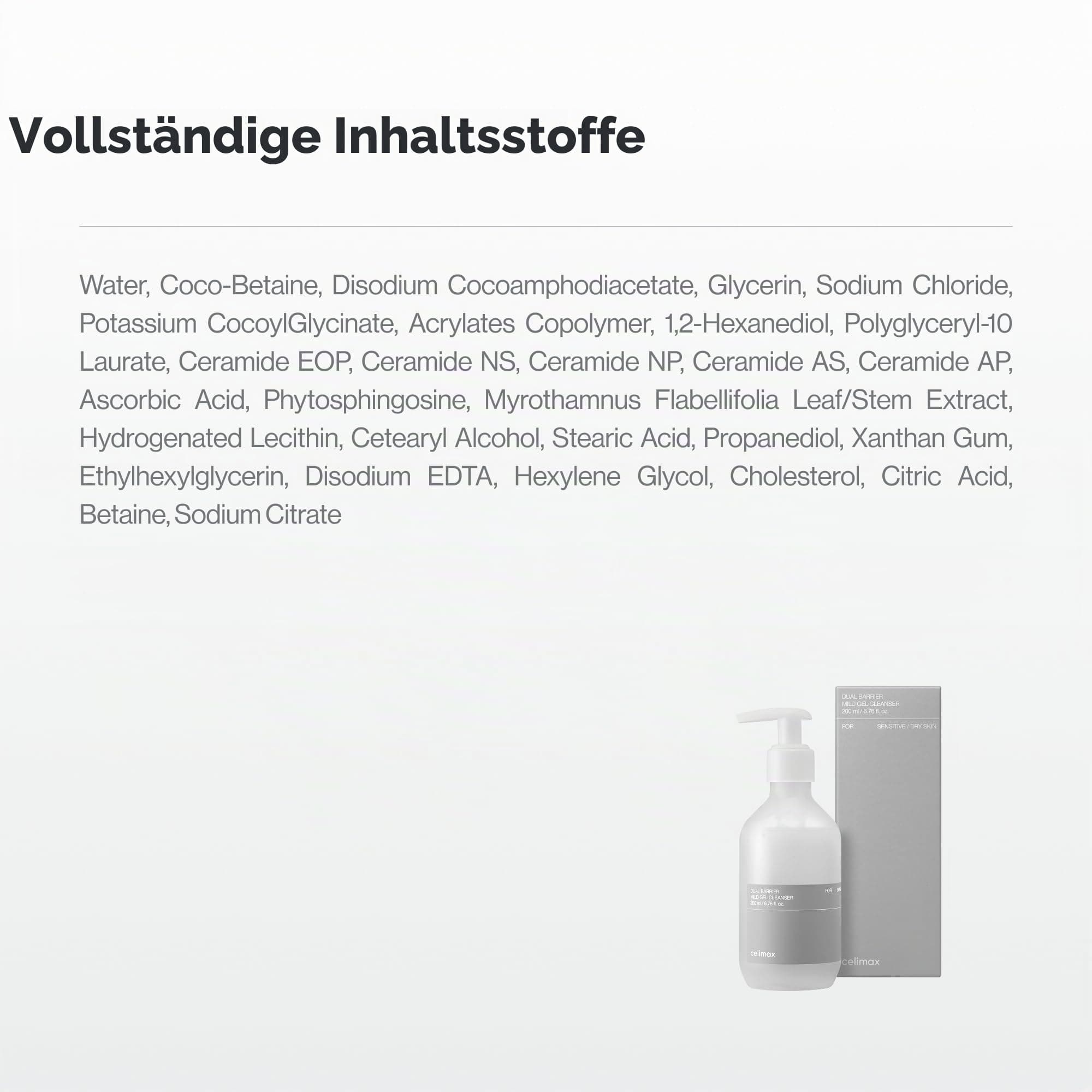 celimax Dual Barrier Mild Gel Cleanser