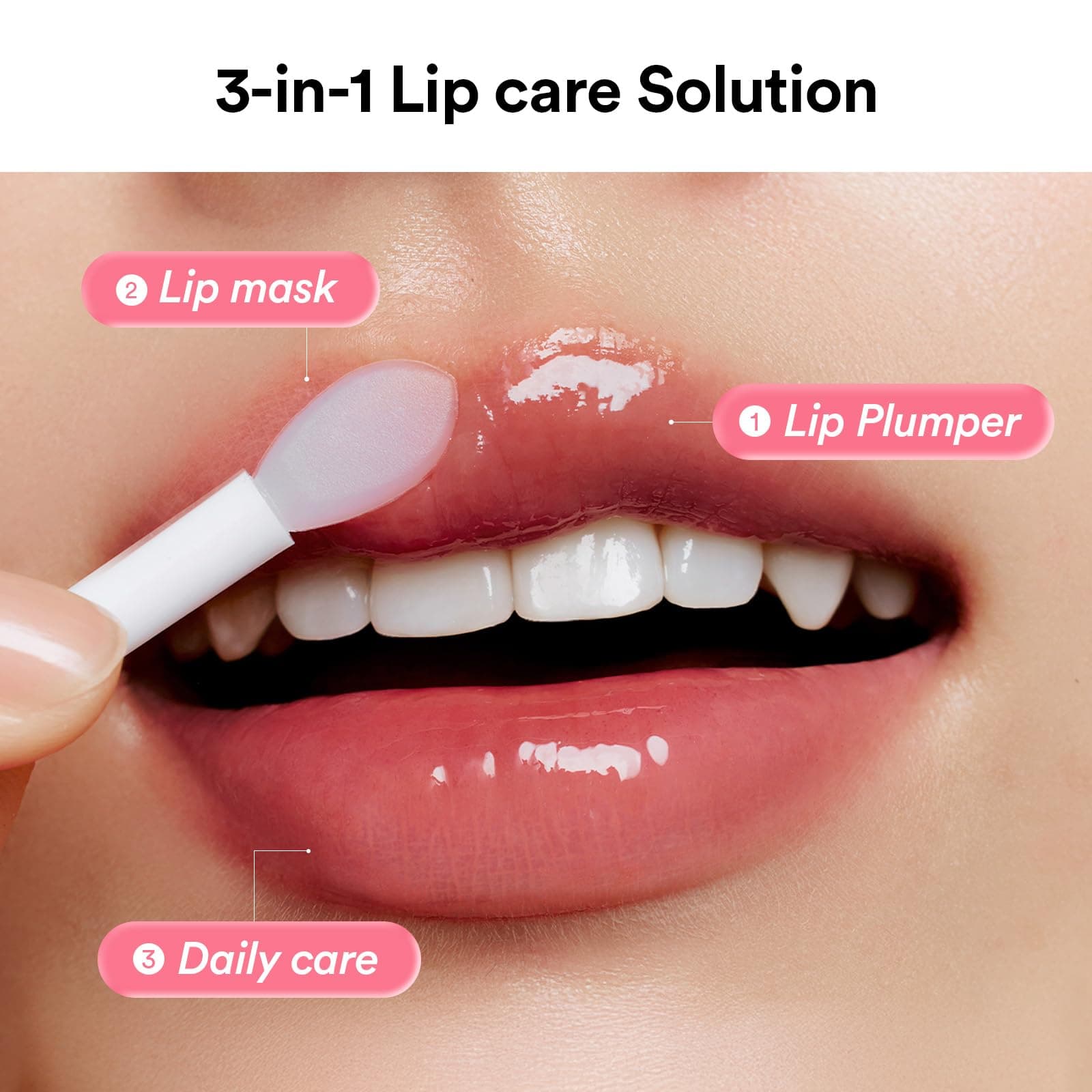 Abib Pdrn Collagen Lip Mask Glazed Jelly Koreanischer Lippenbutterbalsam, Nachtmaske, Feuchtigkeitspflege, Feuchtigkeitscreme Für Schuppige, Trockene Lippen, 0,38 Fl Oz