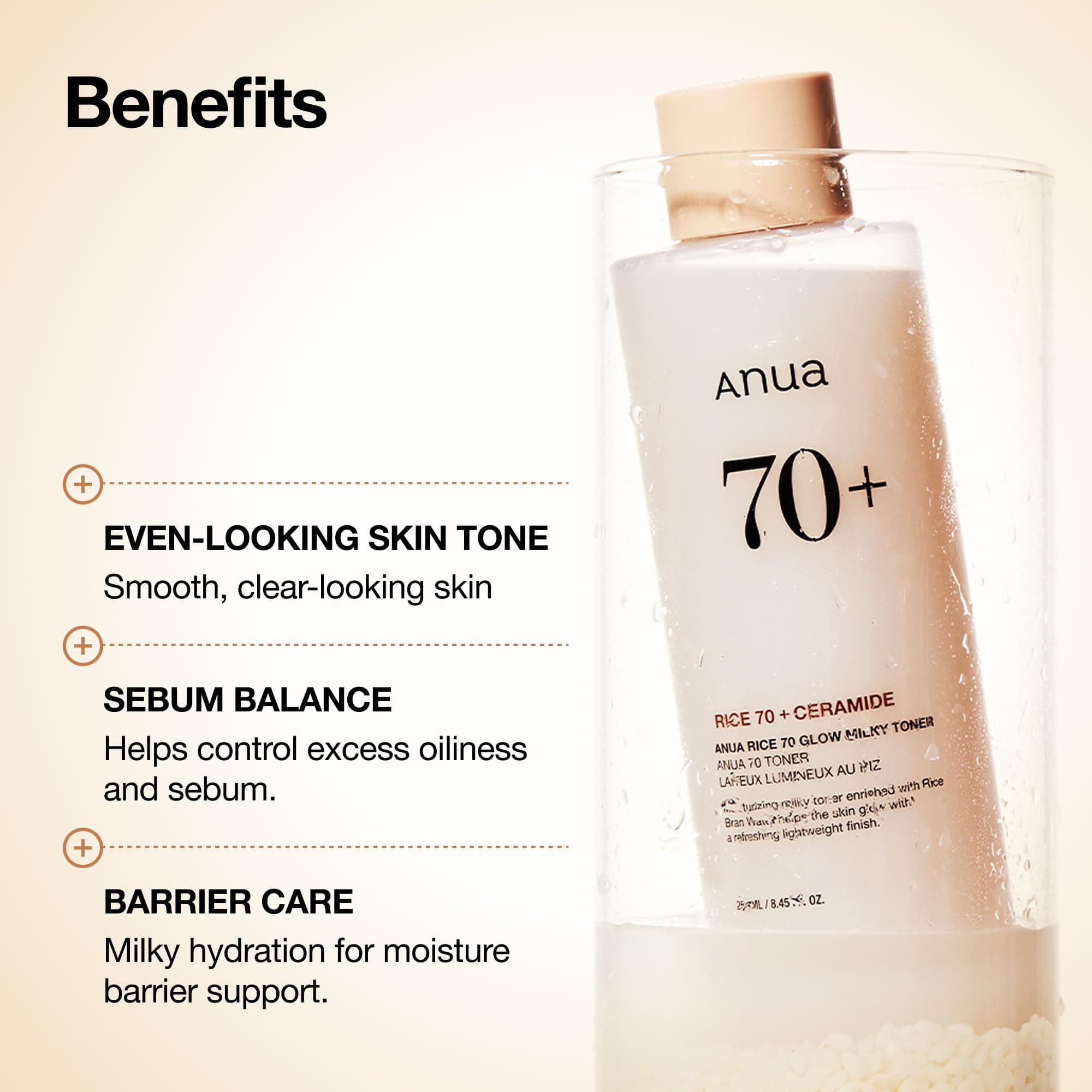 ANUA Rice 70 Glow Milky Toner