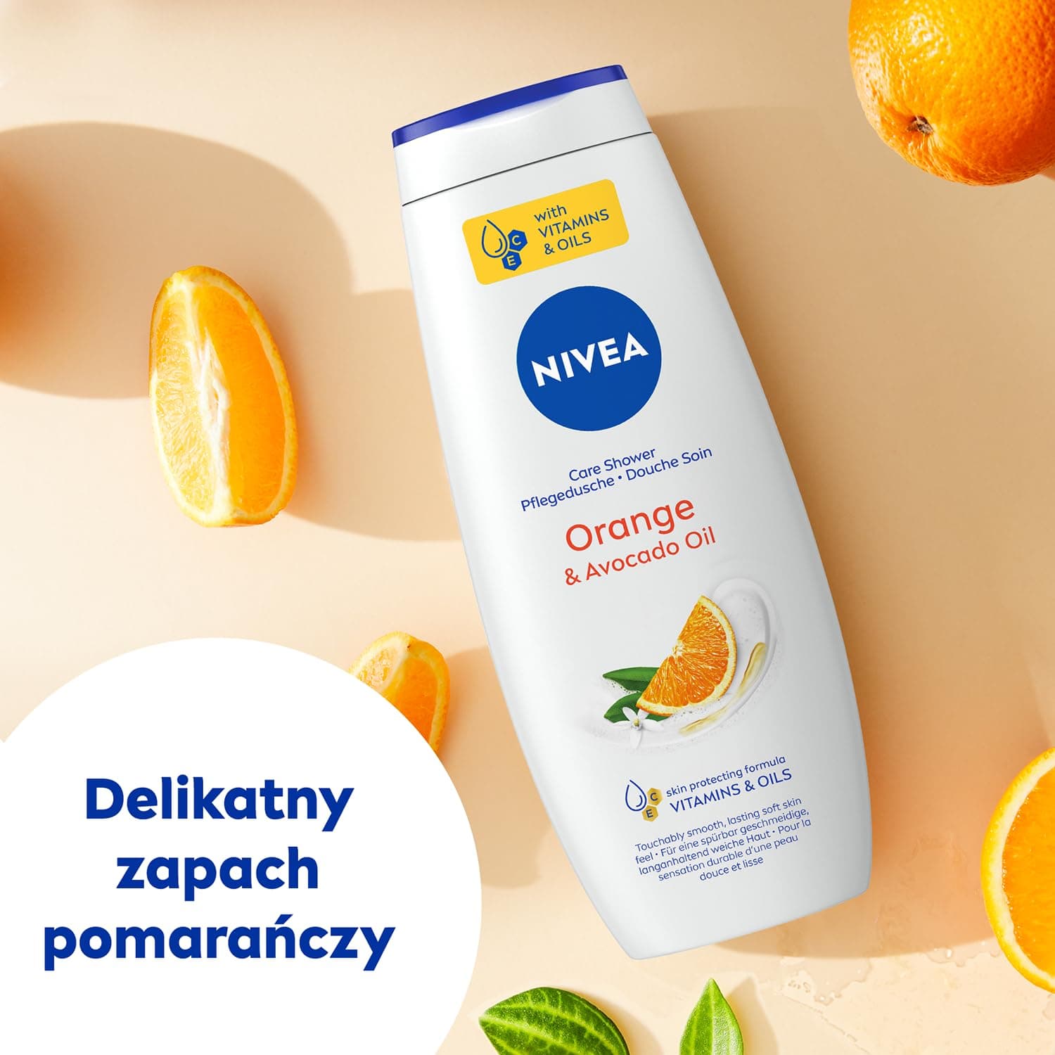 NIVEA Dušas želeja Apelsīns un Avokado eļļa 500 ml