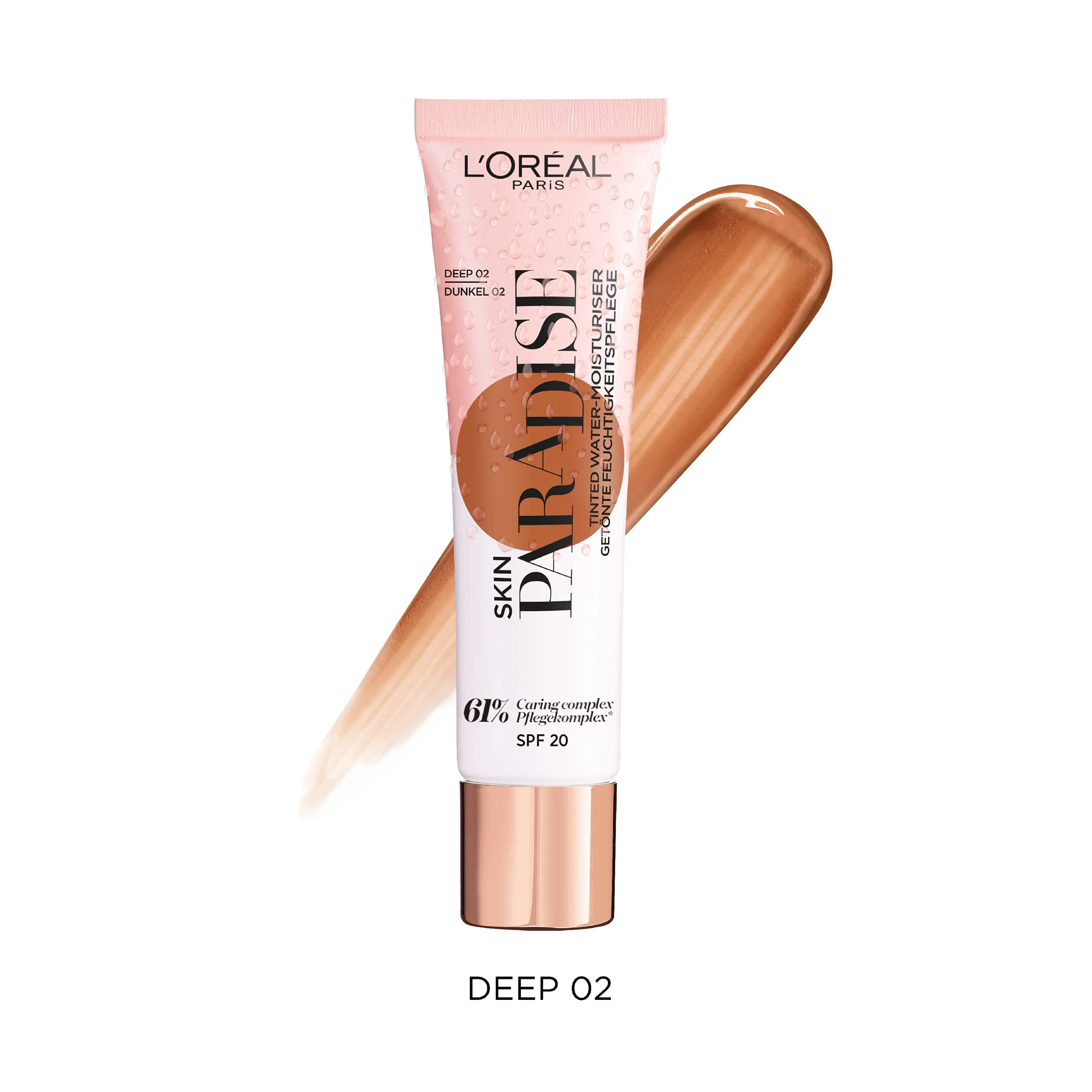 L'Oréal Paris Skin Paradise tonēts mitrinošs fluīds Deep 02