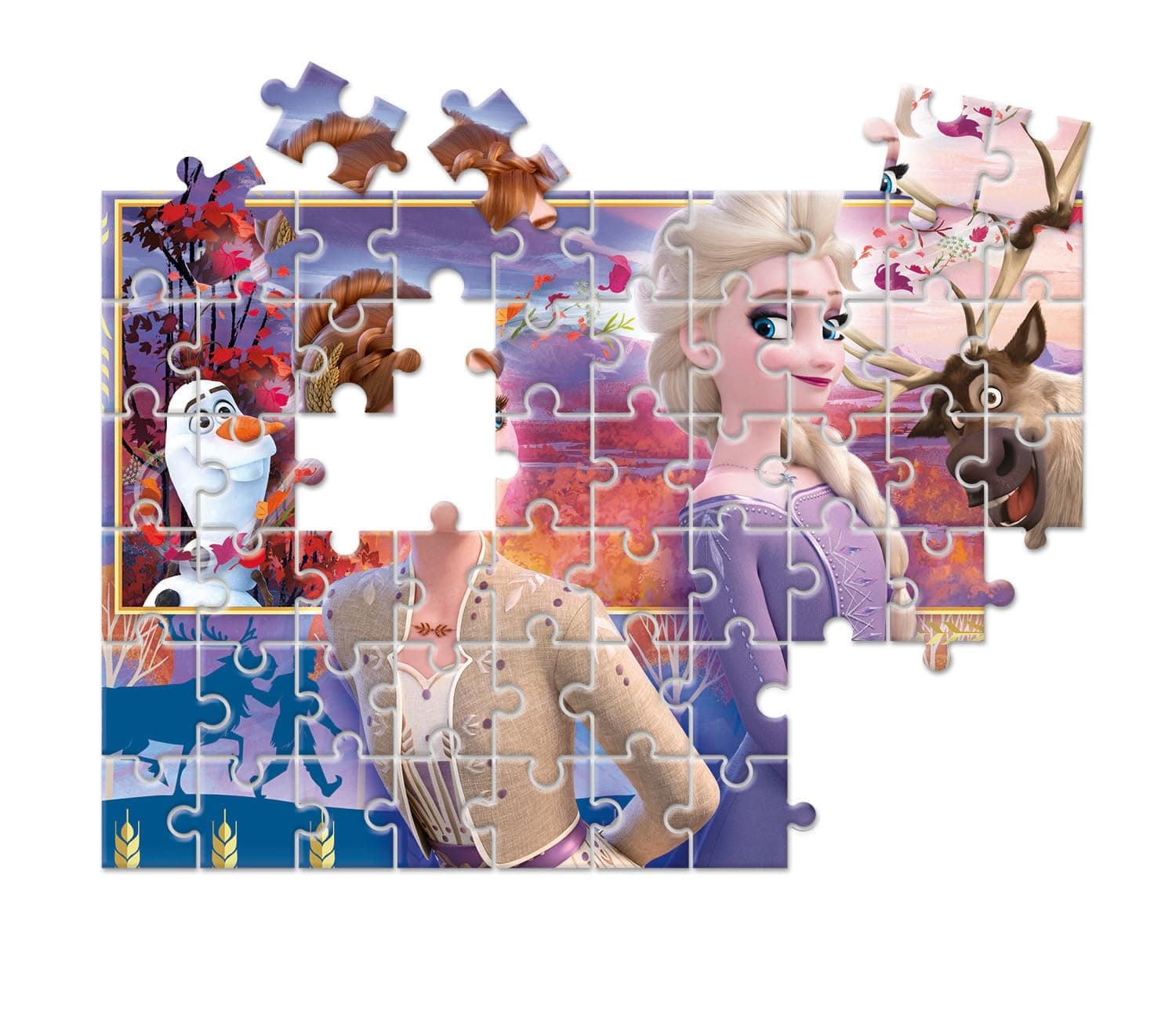 Clementoni 21609 Supercolor Frozen 2 – Puzle 2 x 60 Daļas