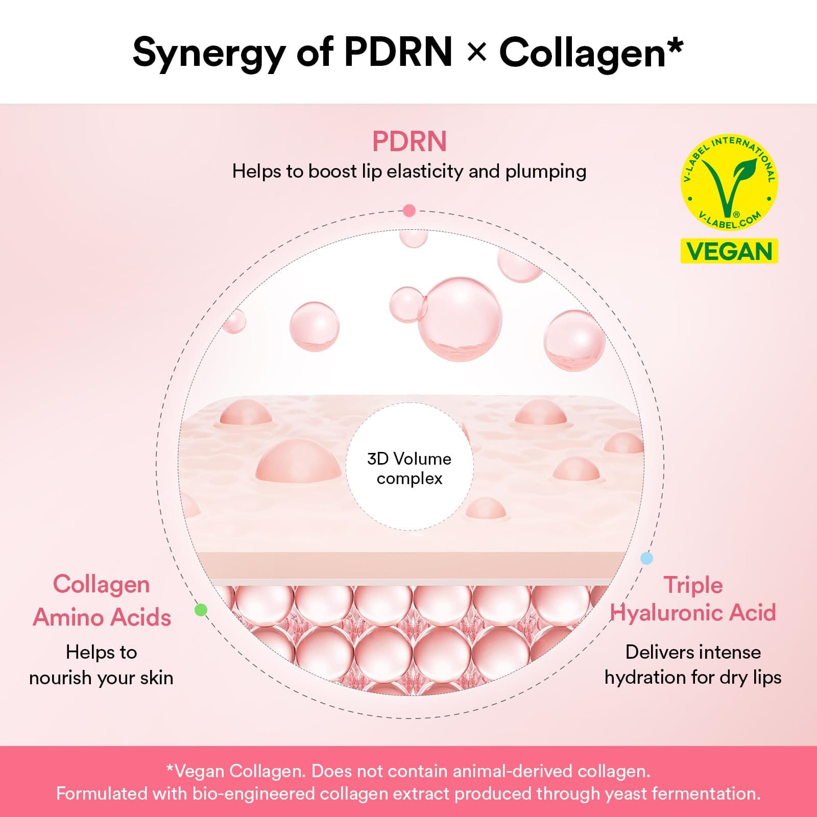 Abib Pdrn Collagen Lip Mask Glazed Jelly Koreanischer Lippenbutterbalsam, Nachtmaske, Feuchtigkeitspflege, Feuchtigkeitscreme Für Schuppige, Trockene Lippen, 0,38 Fl Oz