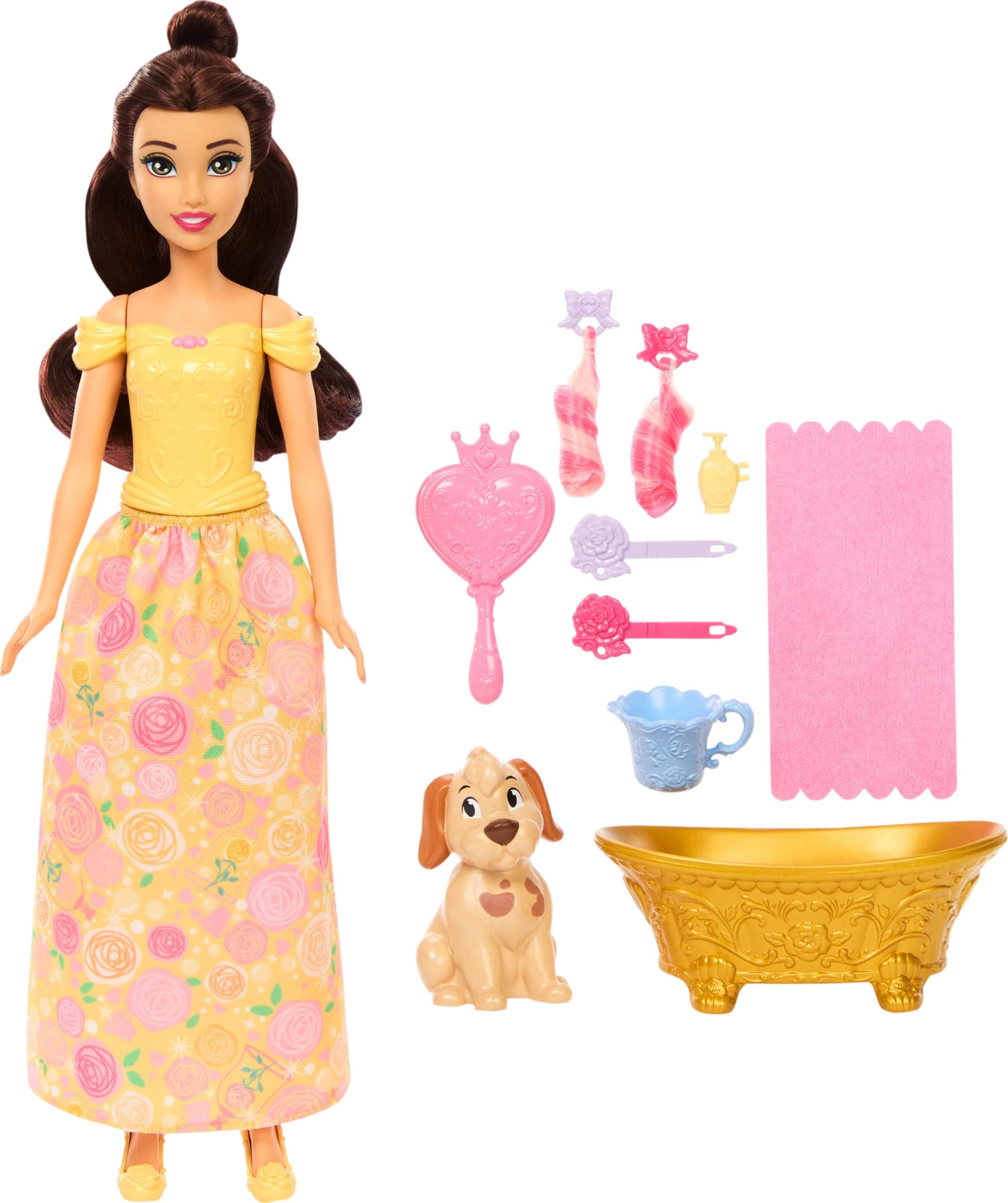 Mattel Disney Princess Belle Modes lelle ar sunīti
