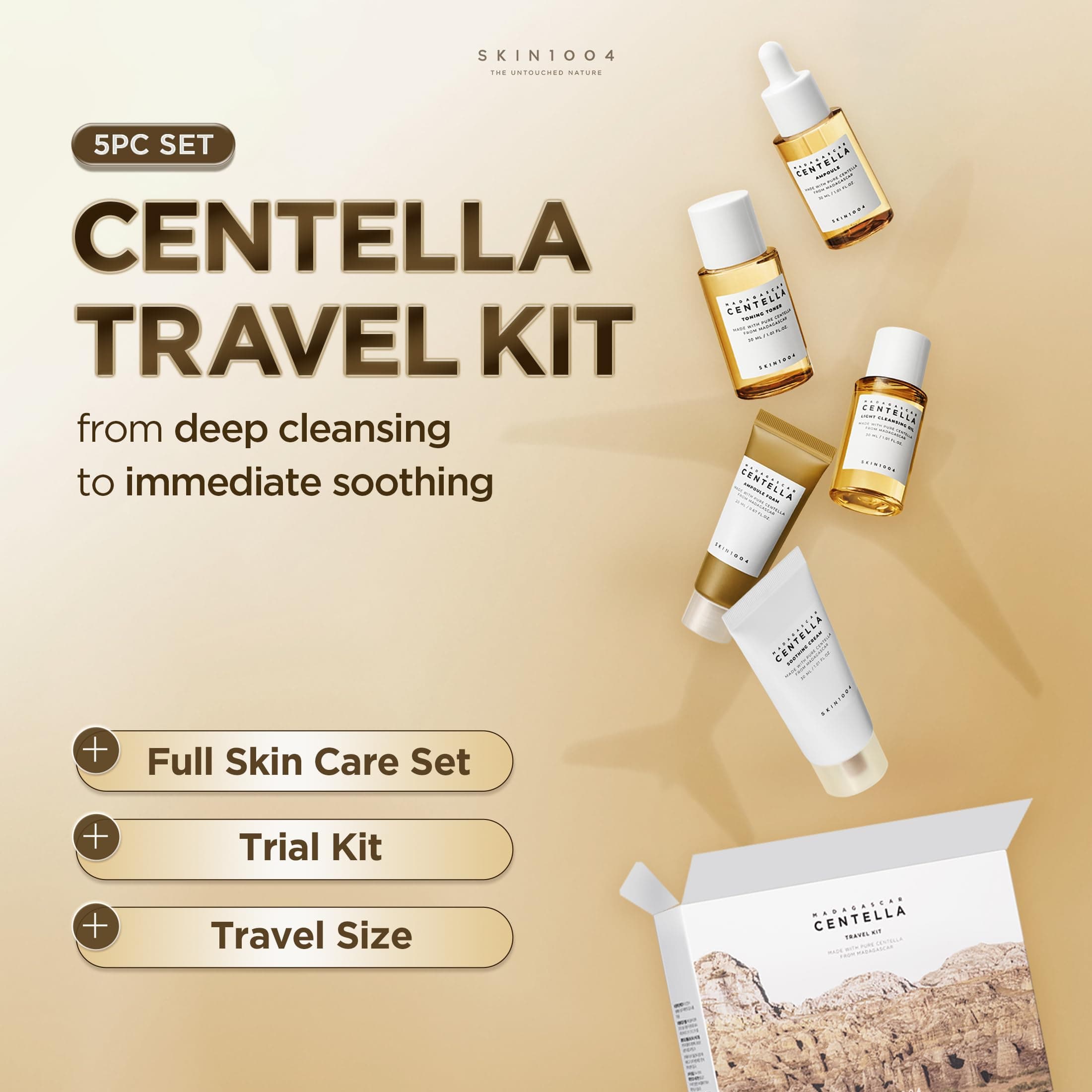 SKIN1004 Madagascar Centella ceļojumu komplekts