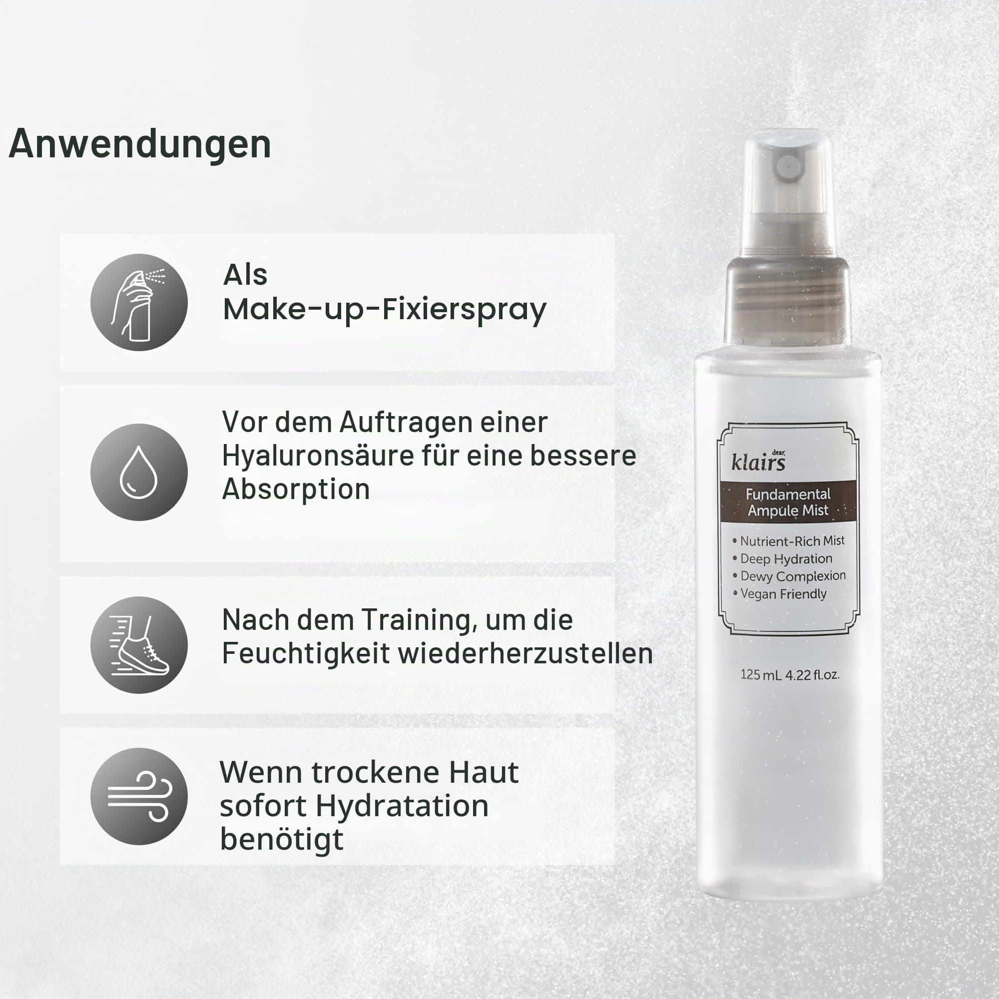 Dear Klairs Fundamental Ampule Mist, 125 ml