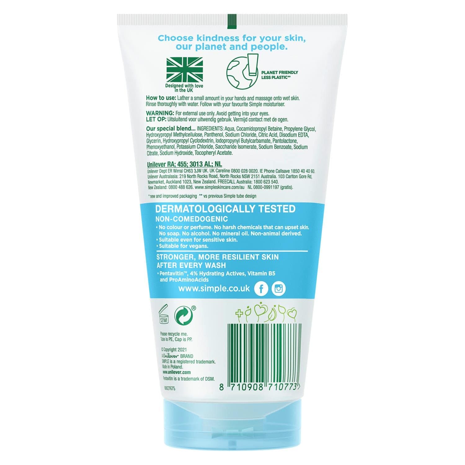 Simple Gel Micelar Facial Water Boost 150 ml