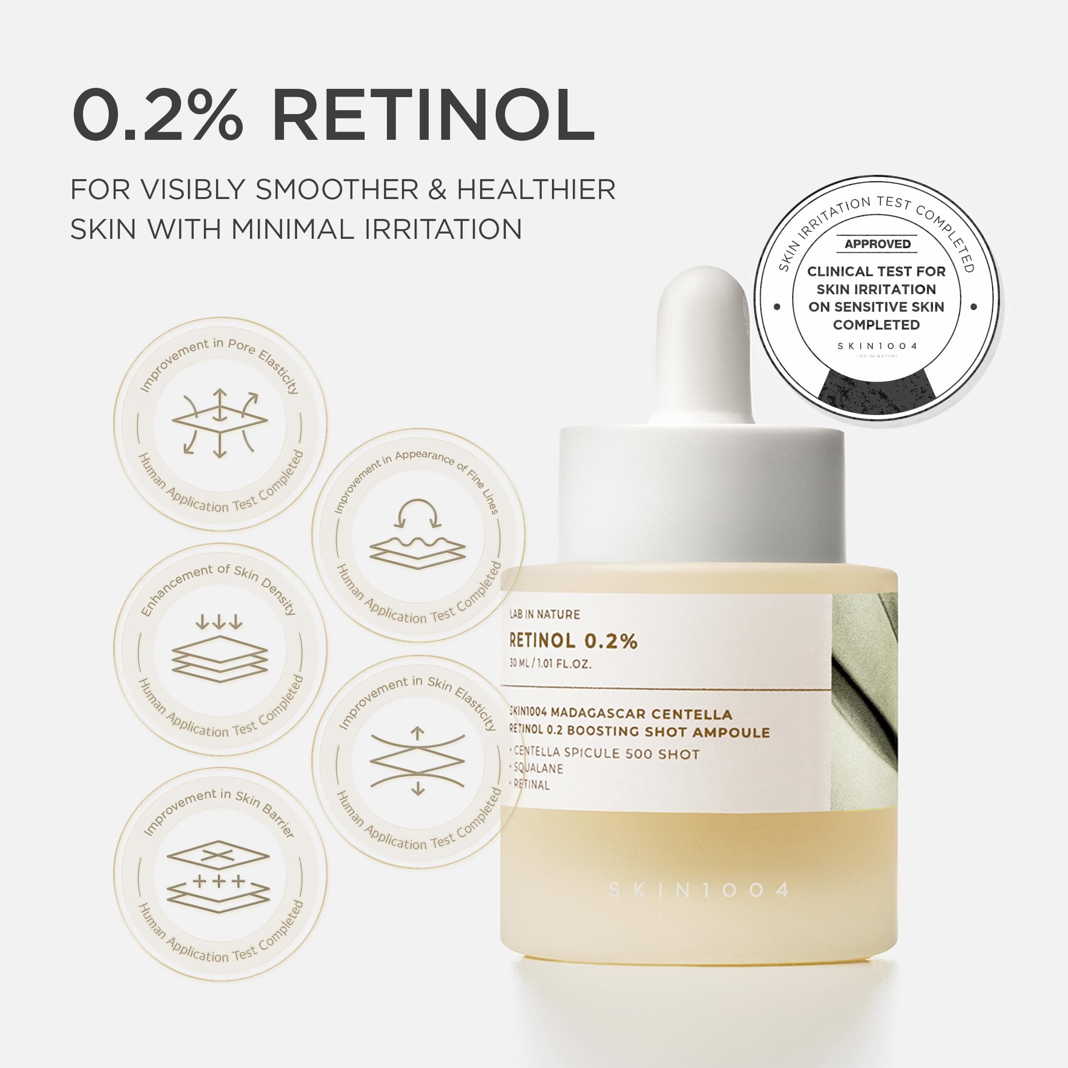 SKIN1004 - Madagascar Centella Retinol 0.2% Boosting Shot Ampoule, 30ml