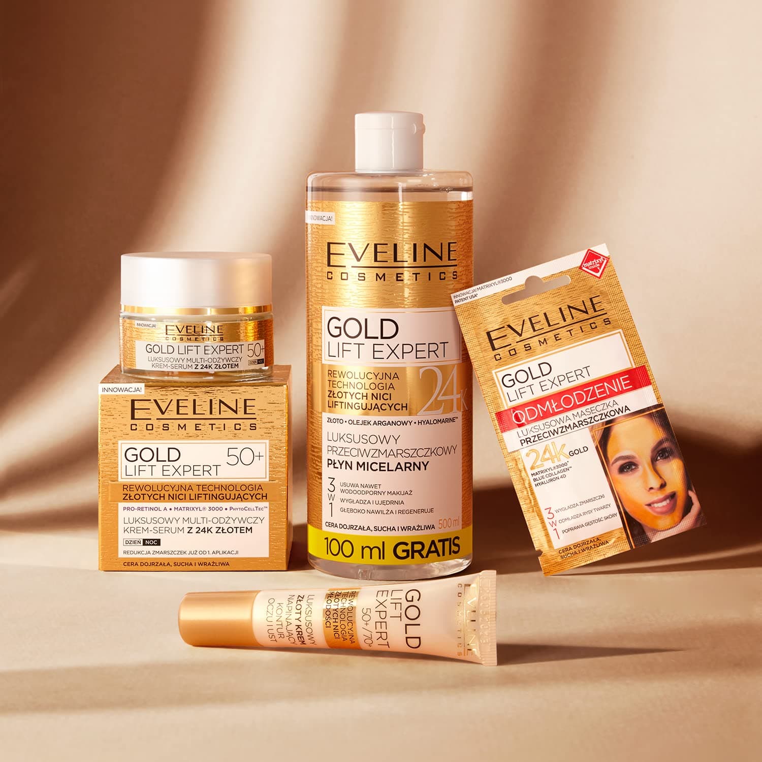Eveline Cosmetics Gold Lift Expert Micelārais Ūdens