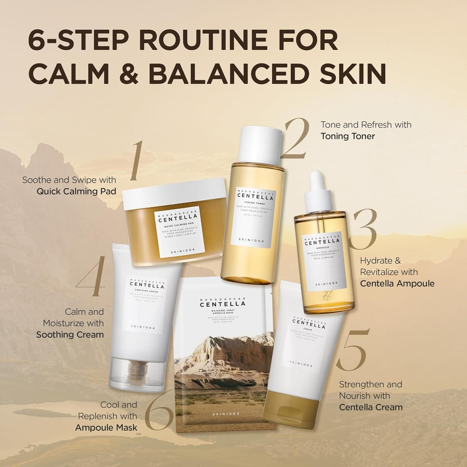 SKIN1004 Madagaskar Centella Nomierinošais Krēms