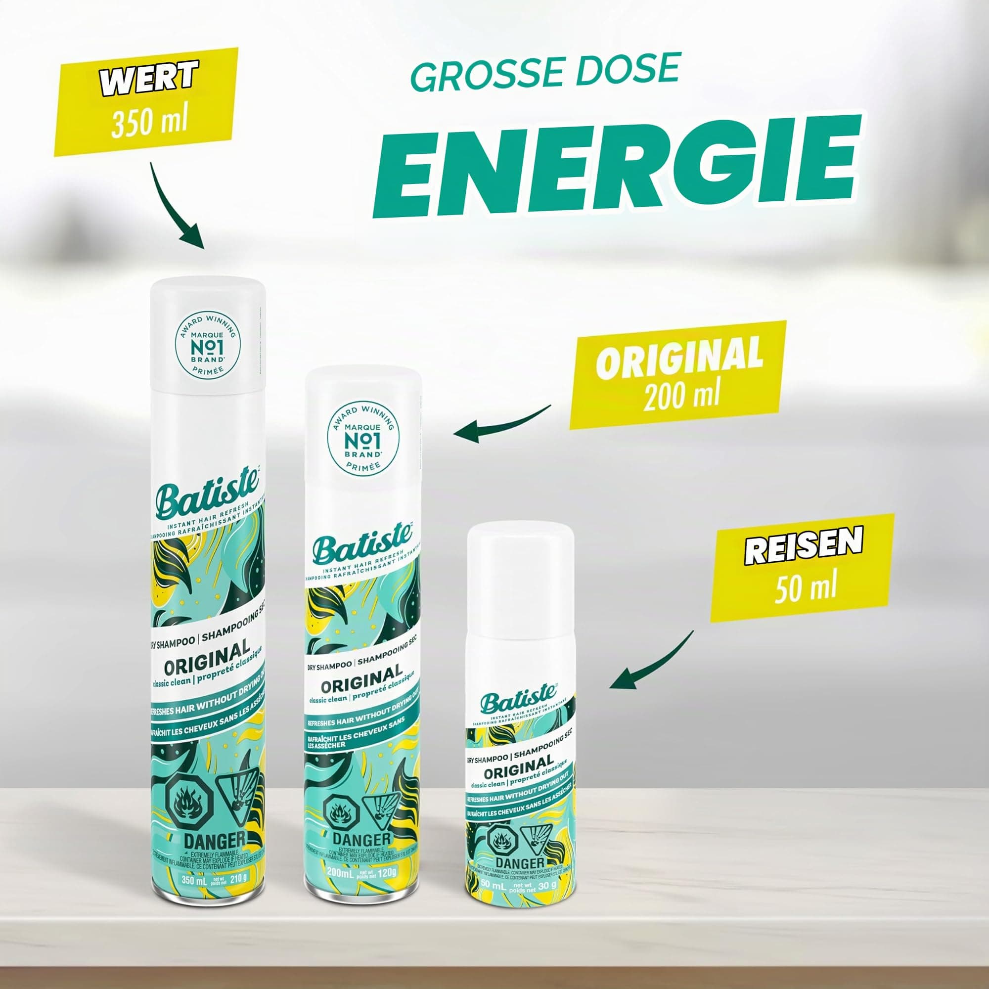 Batiste sausais šampūns Original 50 ml