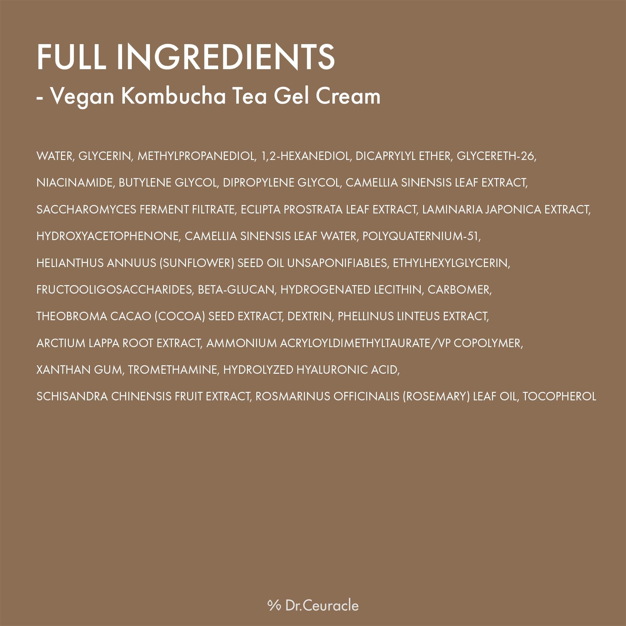 Dr.Ceuracle Vegan Kombucha Tea Gel Creme