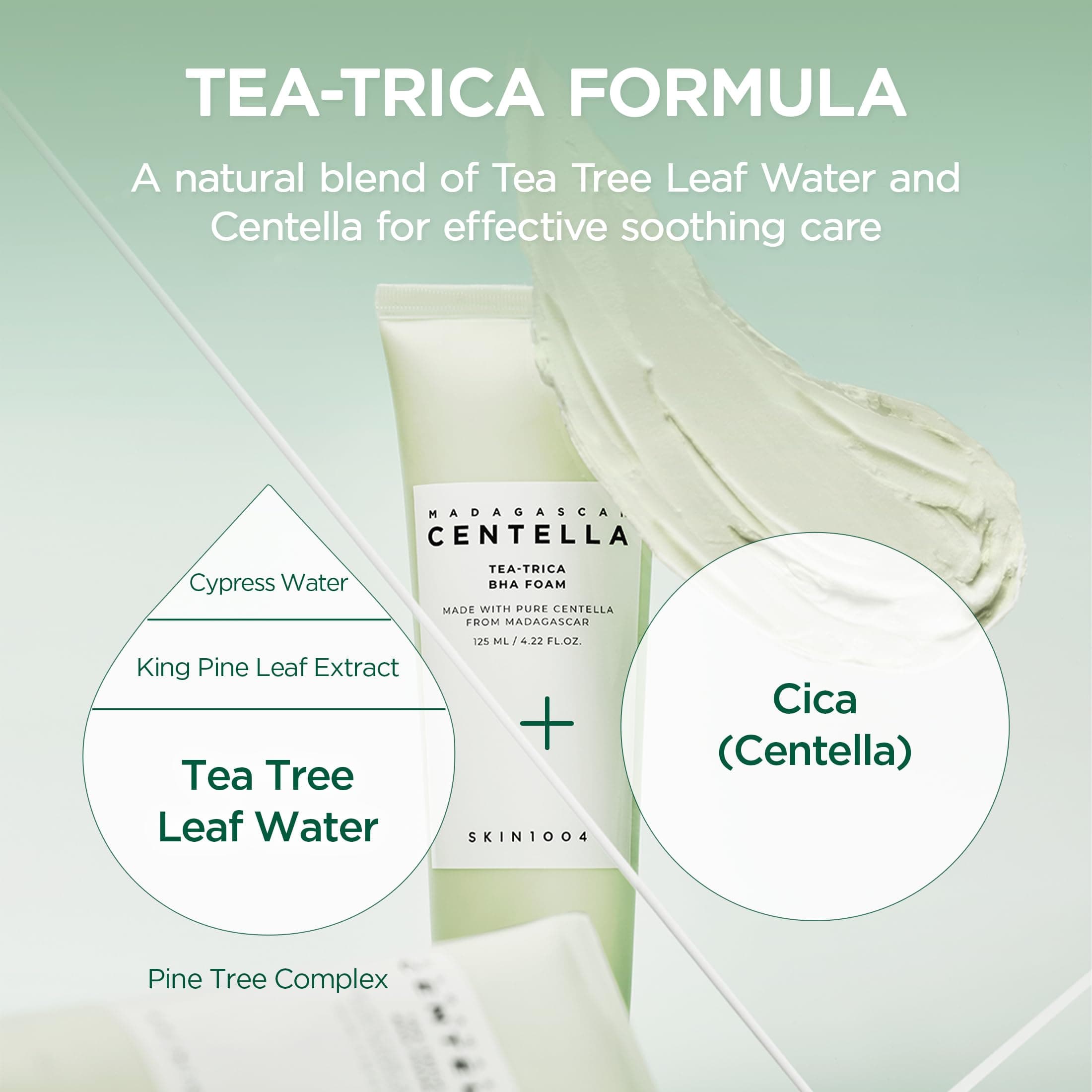 SKIN1004 Madagascar Centella Tea-Trica BHA Foam