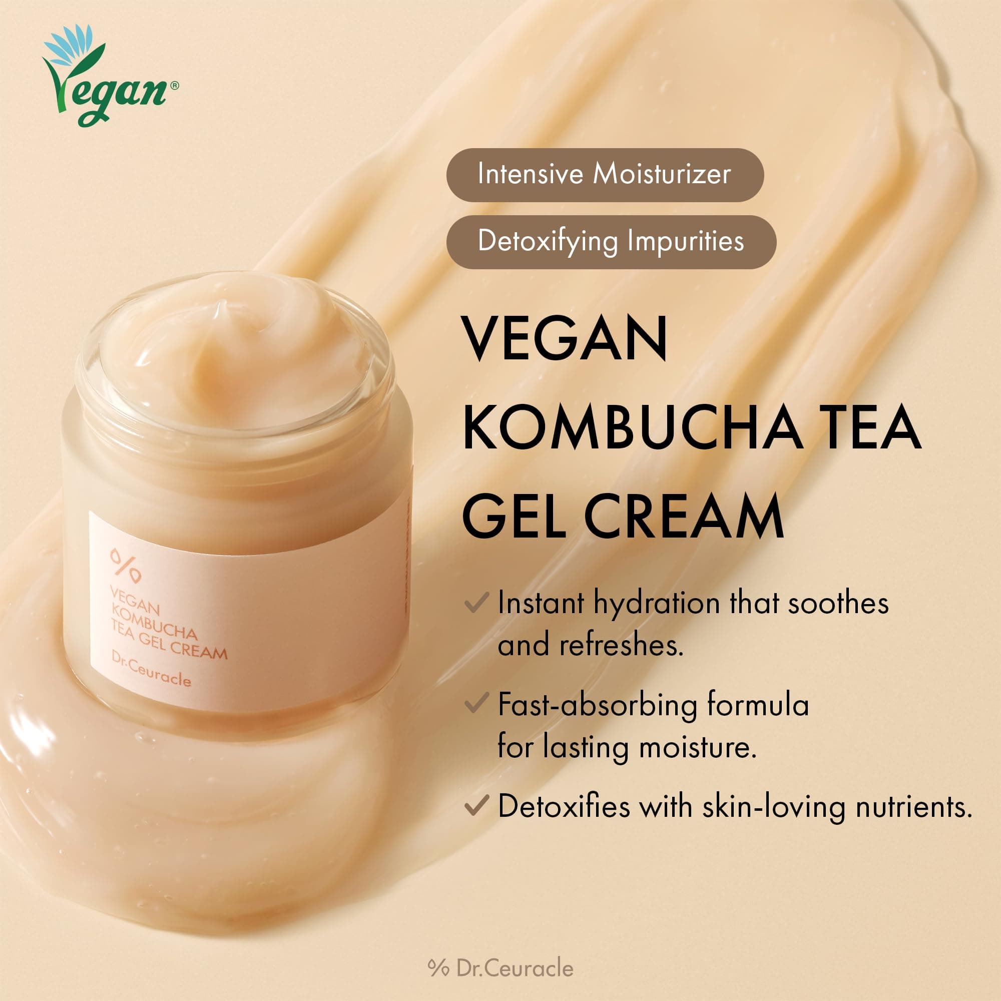 Dr.Ceuracle Vegan Kombucha Tea Gel Creme