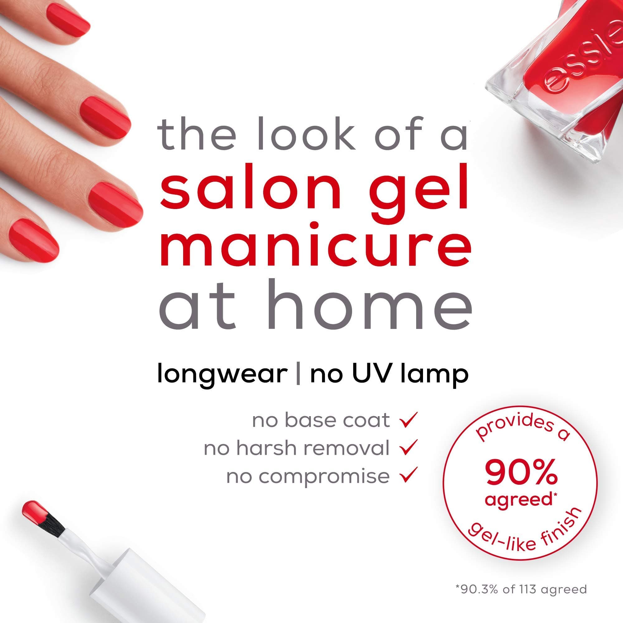 Essie Gel Couture Nagellack Nr. 508 scarlet starlet, Rot, 13,5 ml
