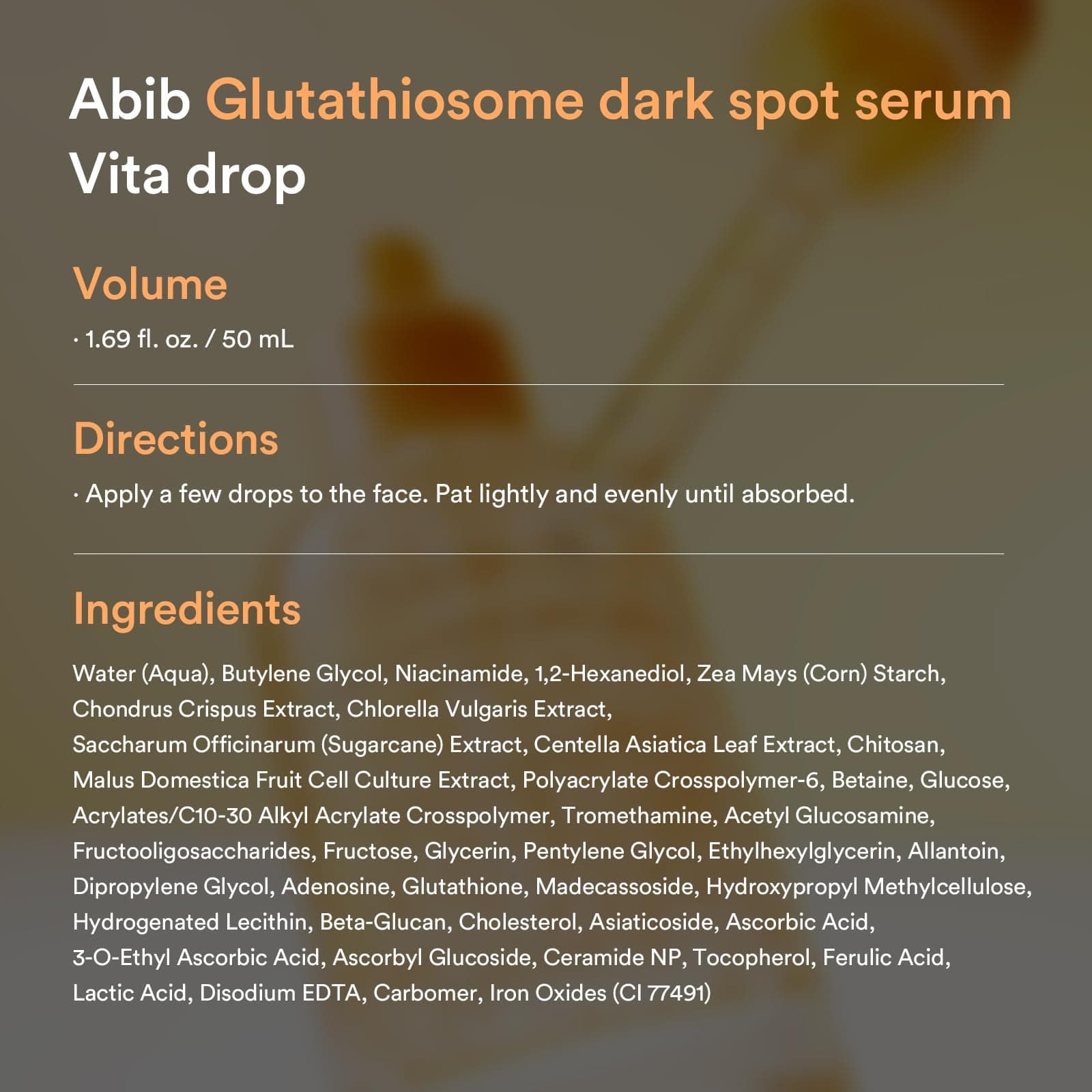 Abib Glutathiosome Dark Spot Serum Vita Drop