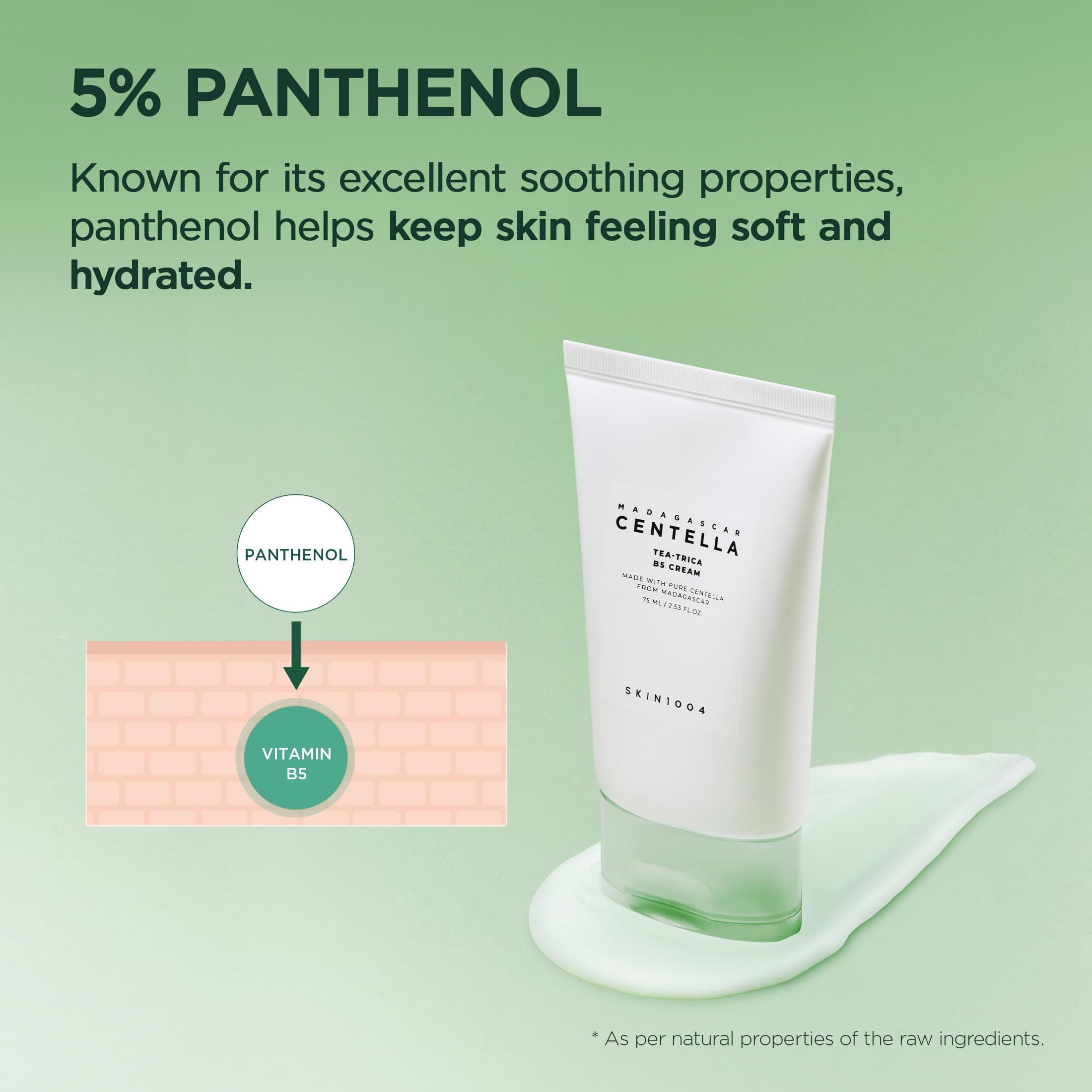 SKIN1004 Madagaskaras Centella Tea-Trica B5 krēms