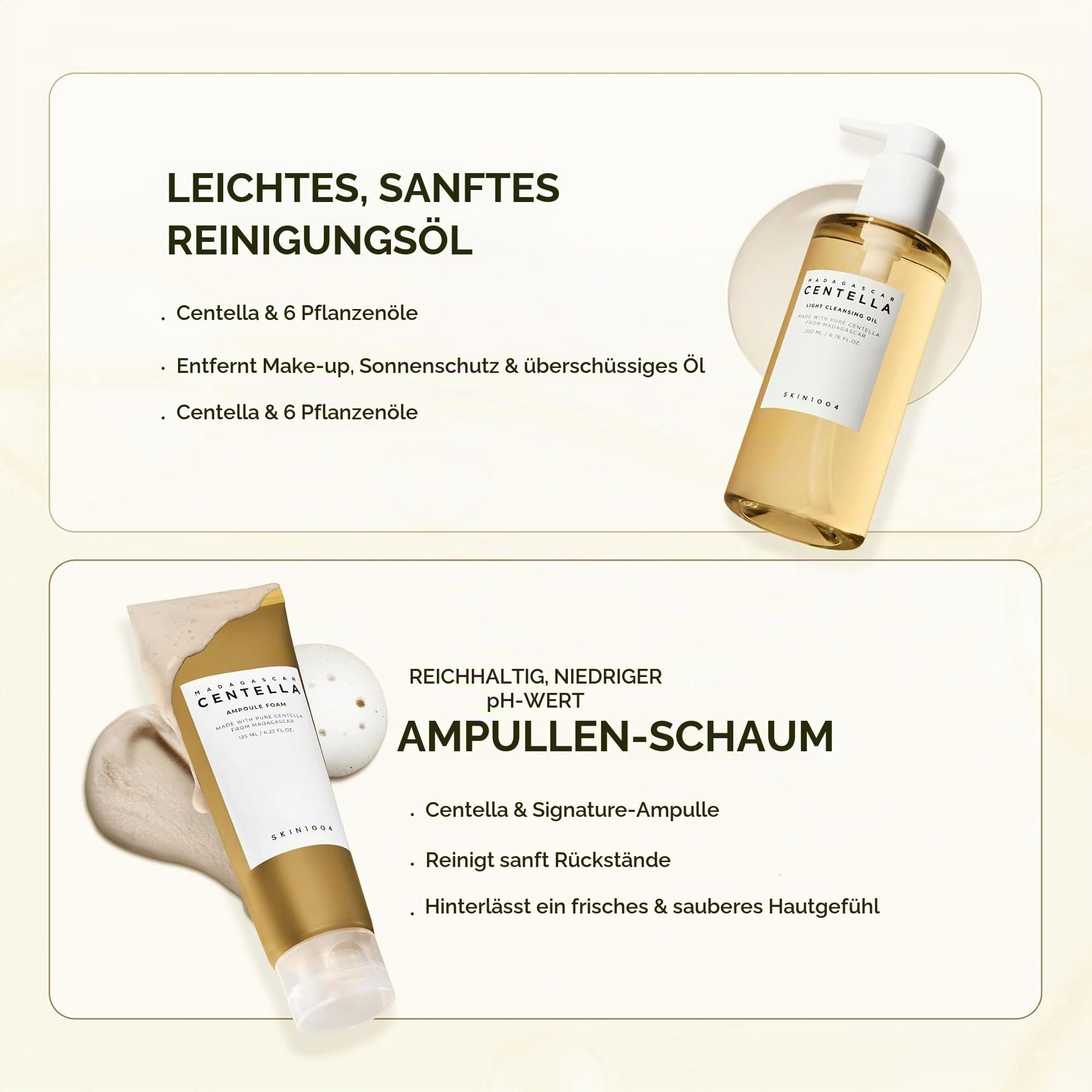 SKIN1004 Centella Double Cleansing Duo - Attīrošs līdzekļu komplekts