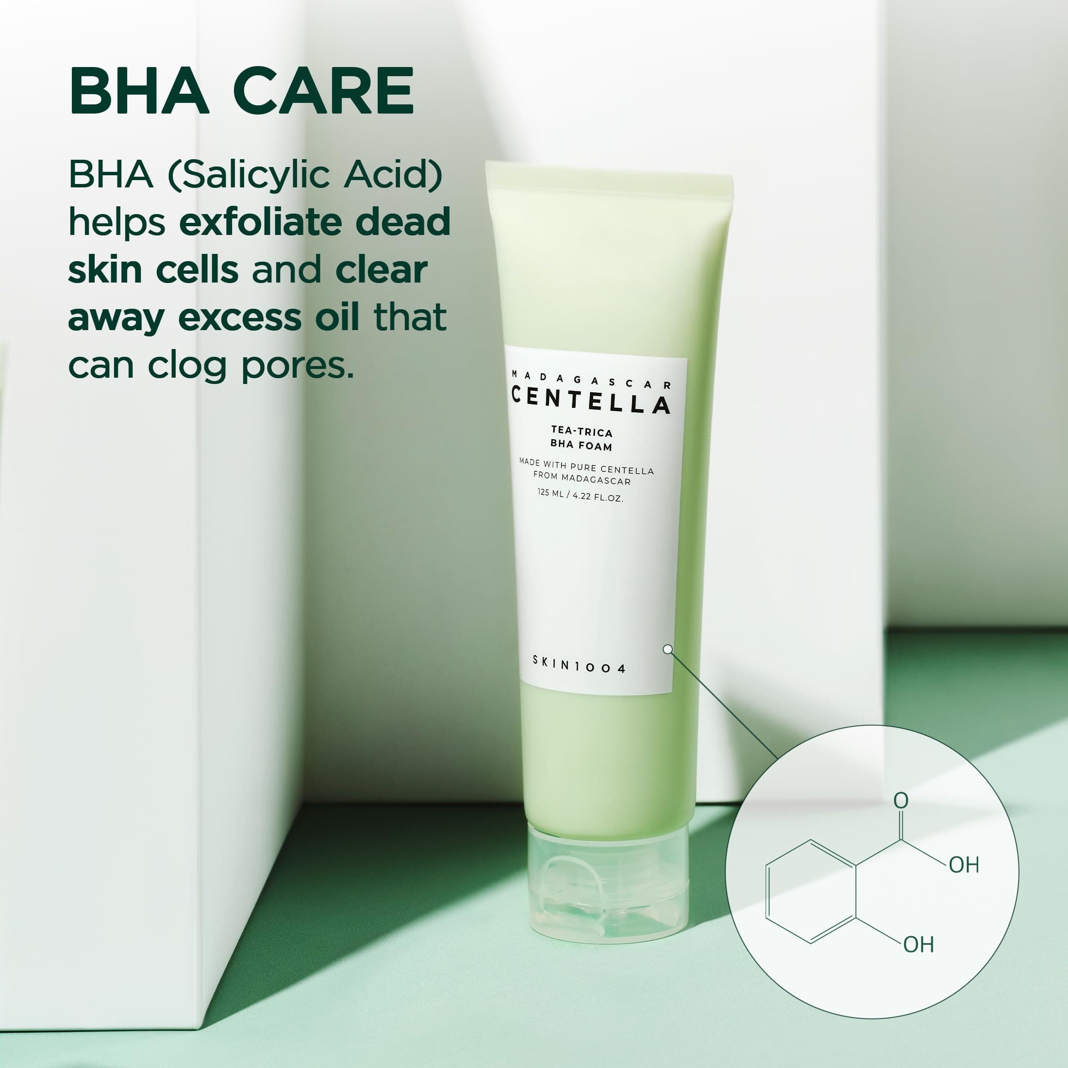 SKIN1004 Madagascar Centella Tea-Trica BHA Foam