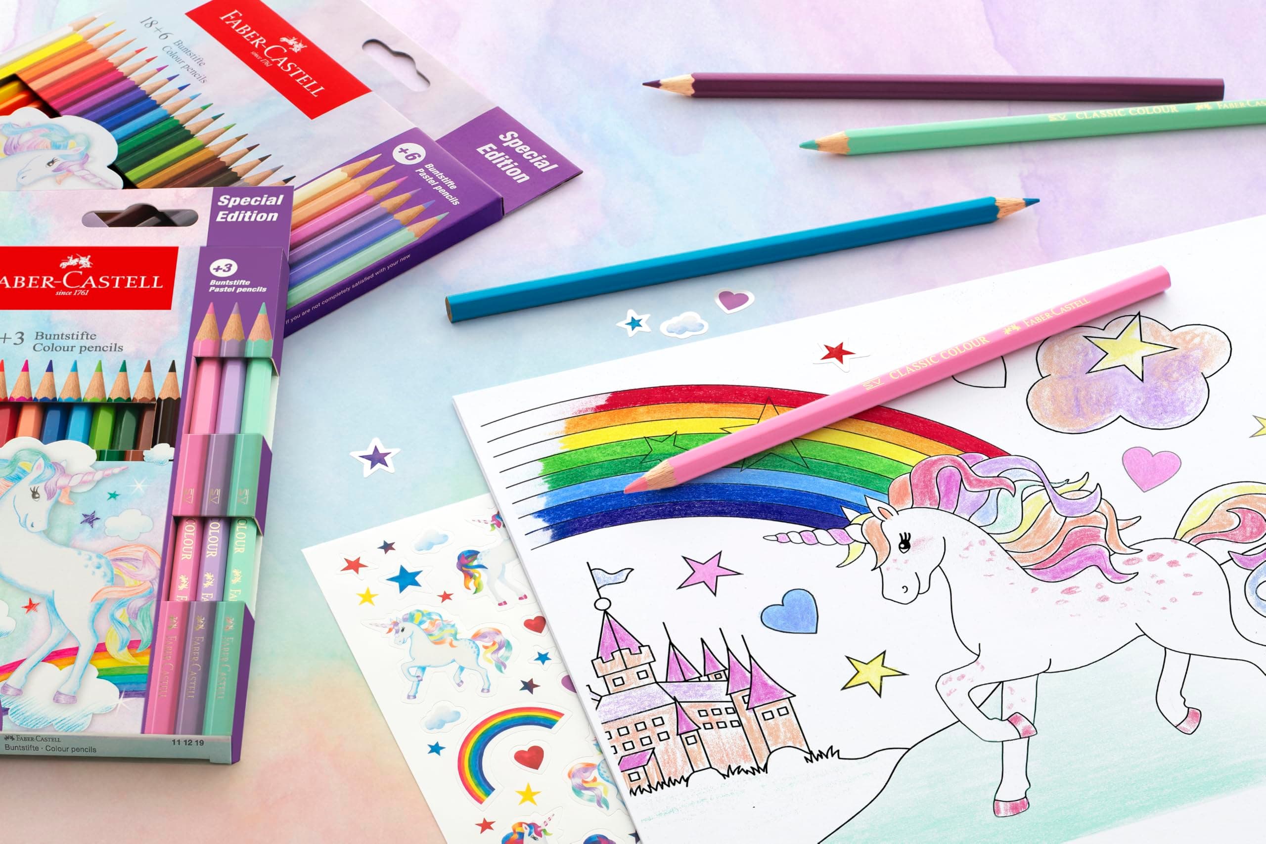 FABER-CASTELL - Krāsu zīmuļu komplekts "Vienradzis"