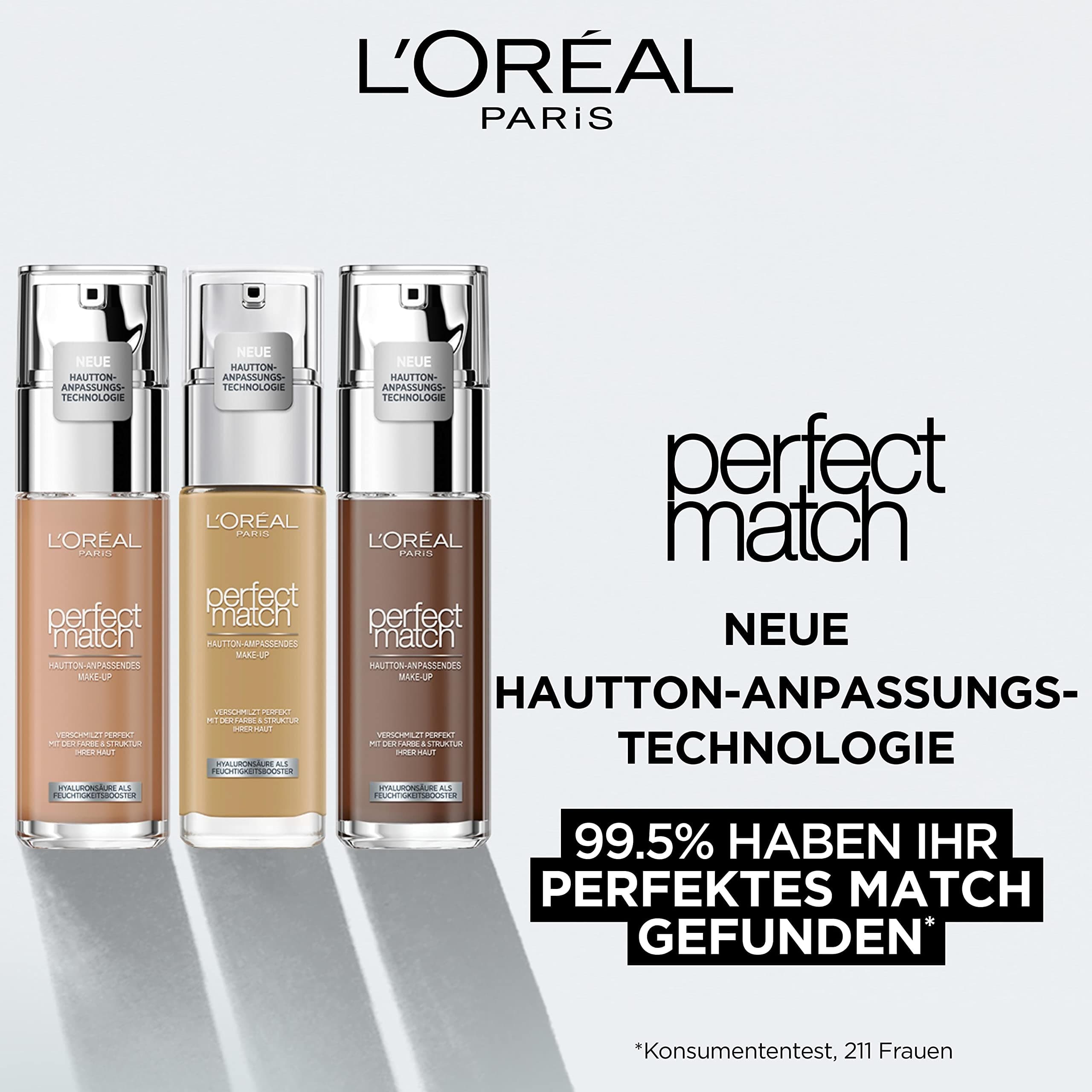 L'Oréal Paris Perfect Match šķidrais tonālais krēms, Nr. 8.5.D/8.5.W Toffee, 30 ml