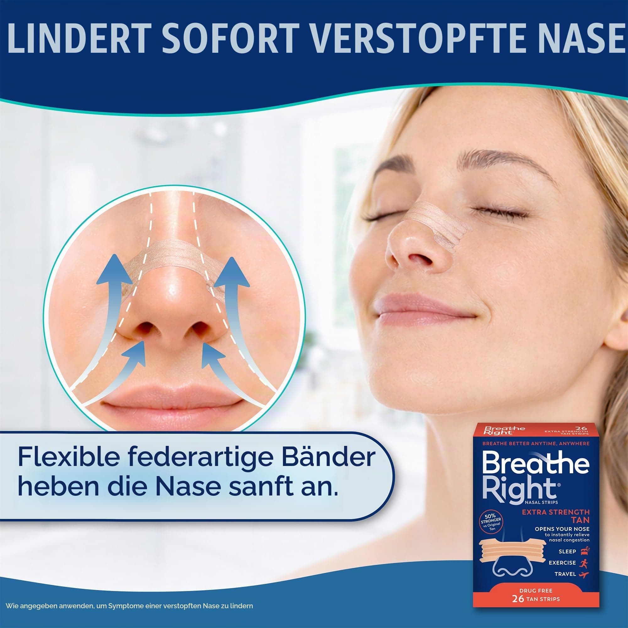 Breathe Right Extra deguna strēmeles
