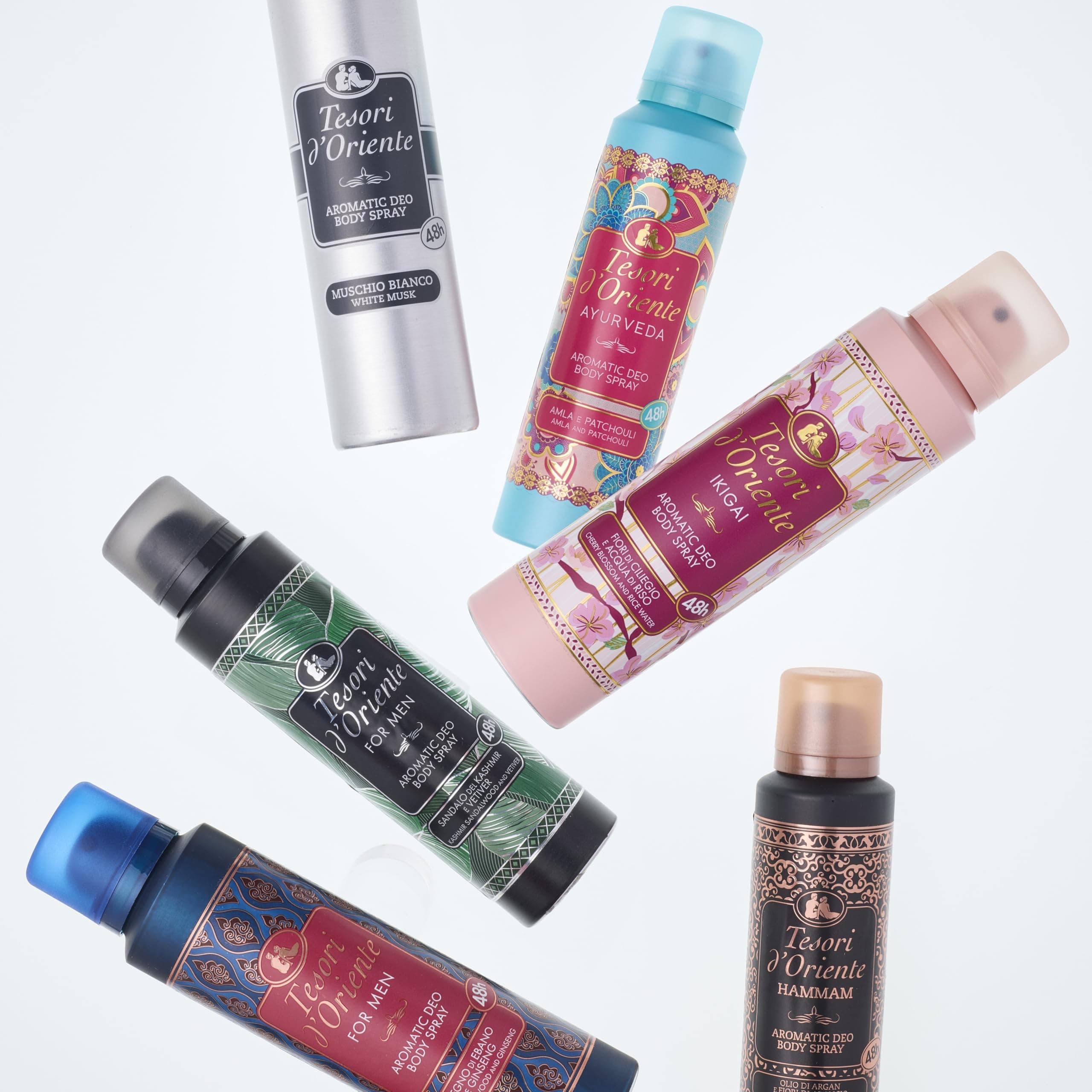 Tesori d'Oriente Aromātisks Ayurveda Deodorants Aerosols