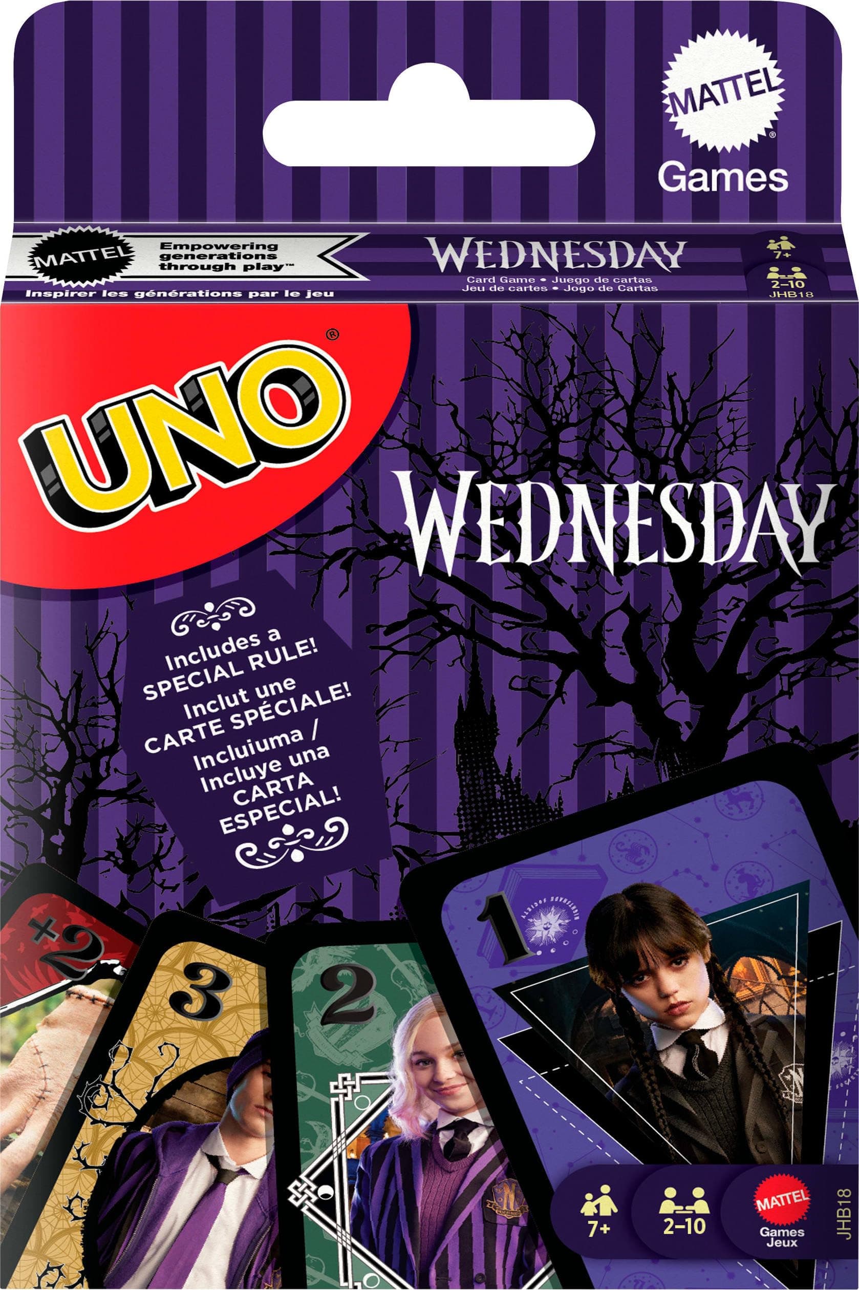 Mattel Games UNO Wednesday Kartenspiel