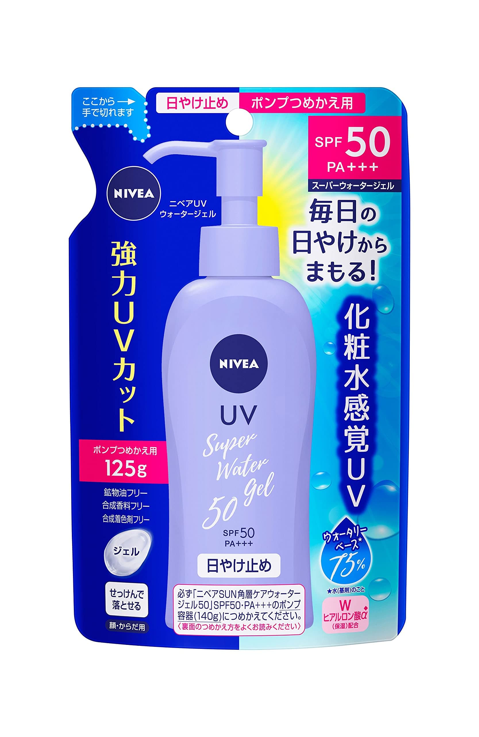 Nivea Sun Protect Super Water Gel SPF50 / PA +++ Uzpildes iepakojums