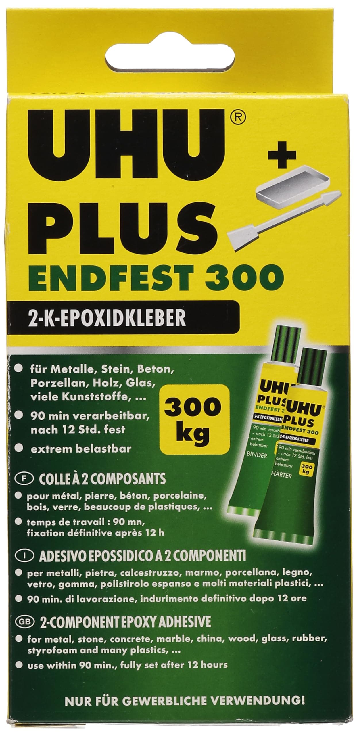 UHU 456301 "plus endfest" divkomponentu līme