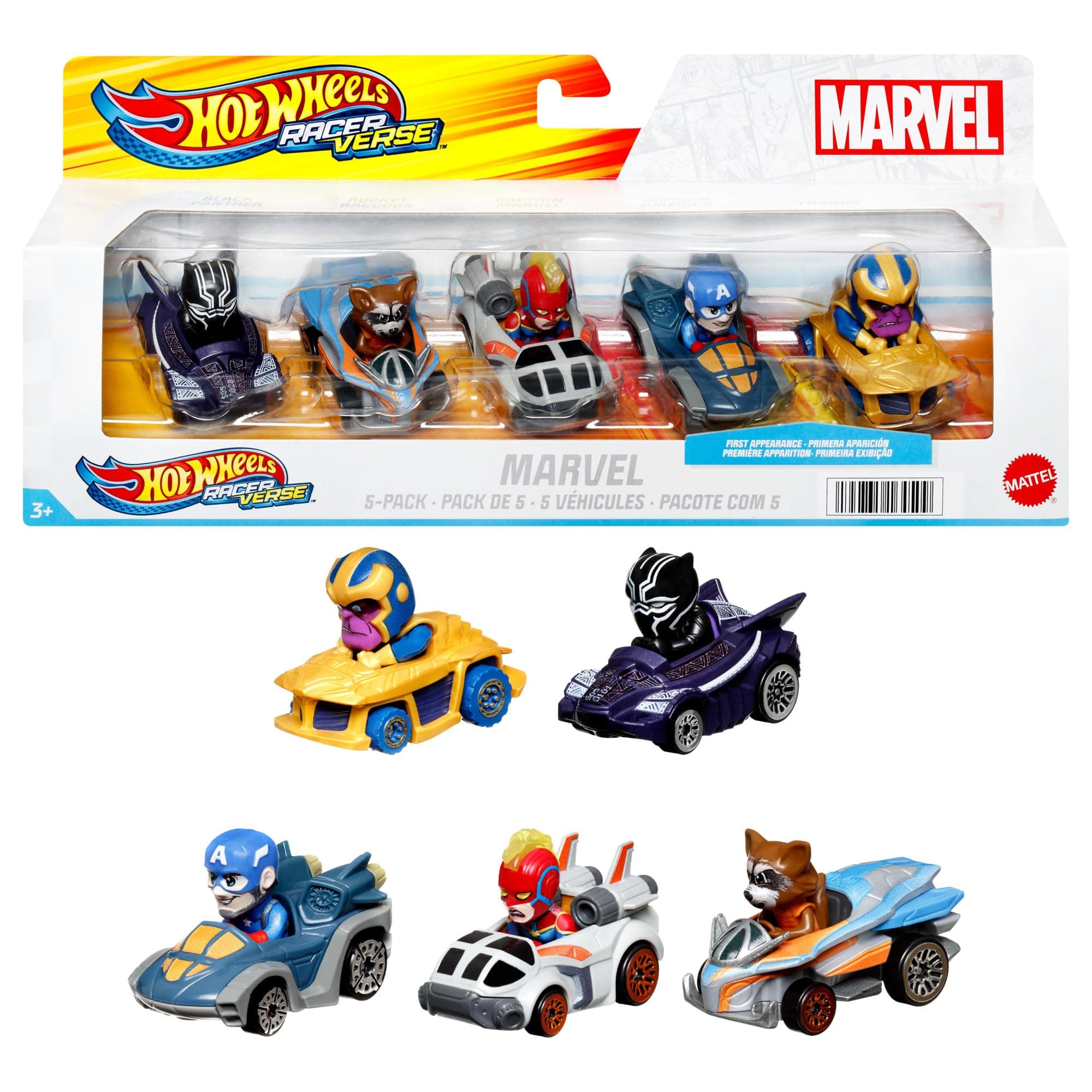 Hot Wheels RacerVerse Marvel Die-Cast figūriņas
