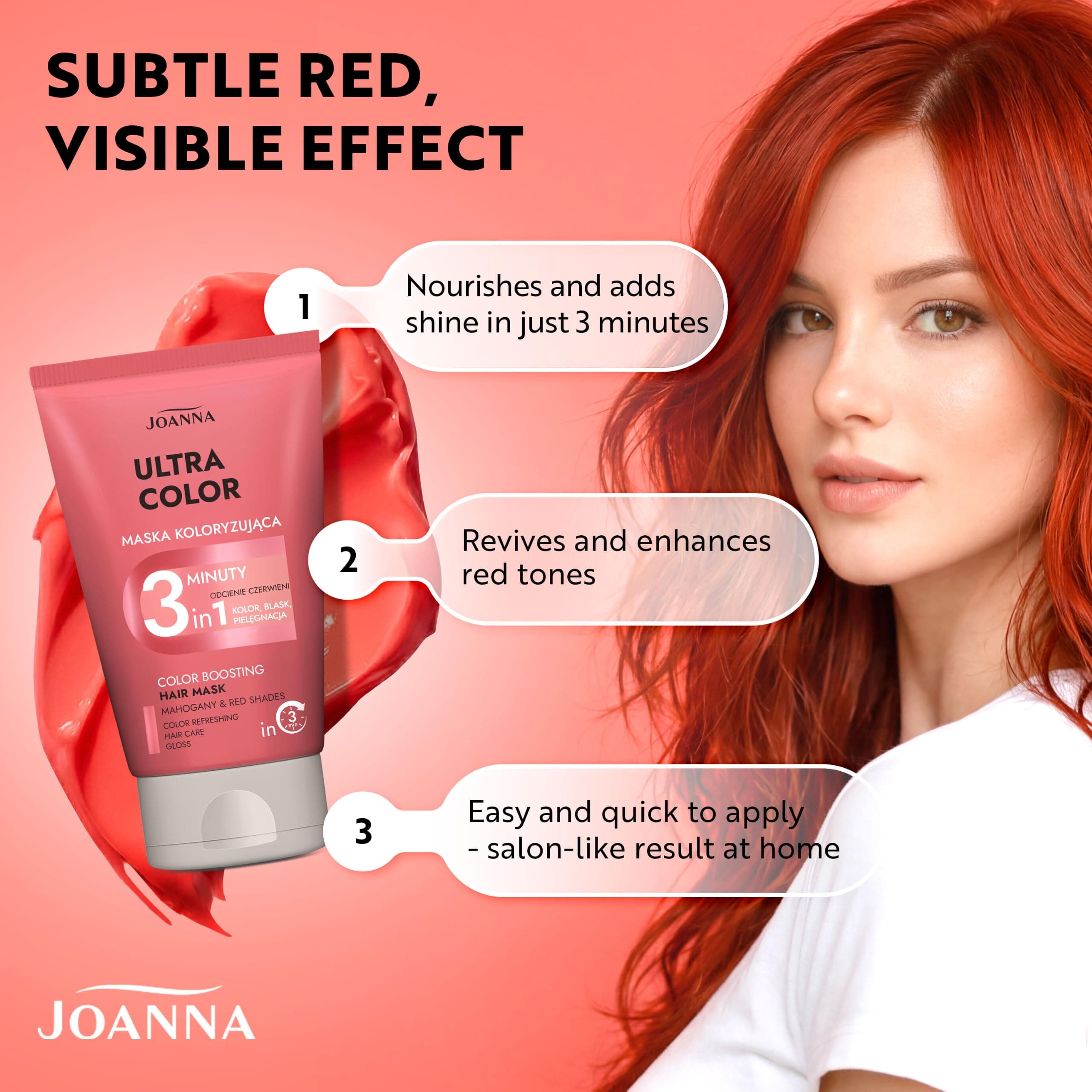 Joanna Professional Ultra Color balzams sarkanajiem matiem