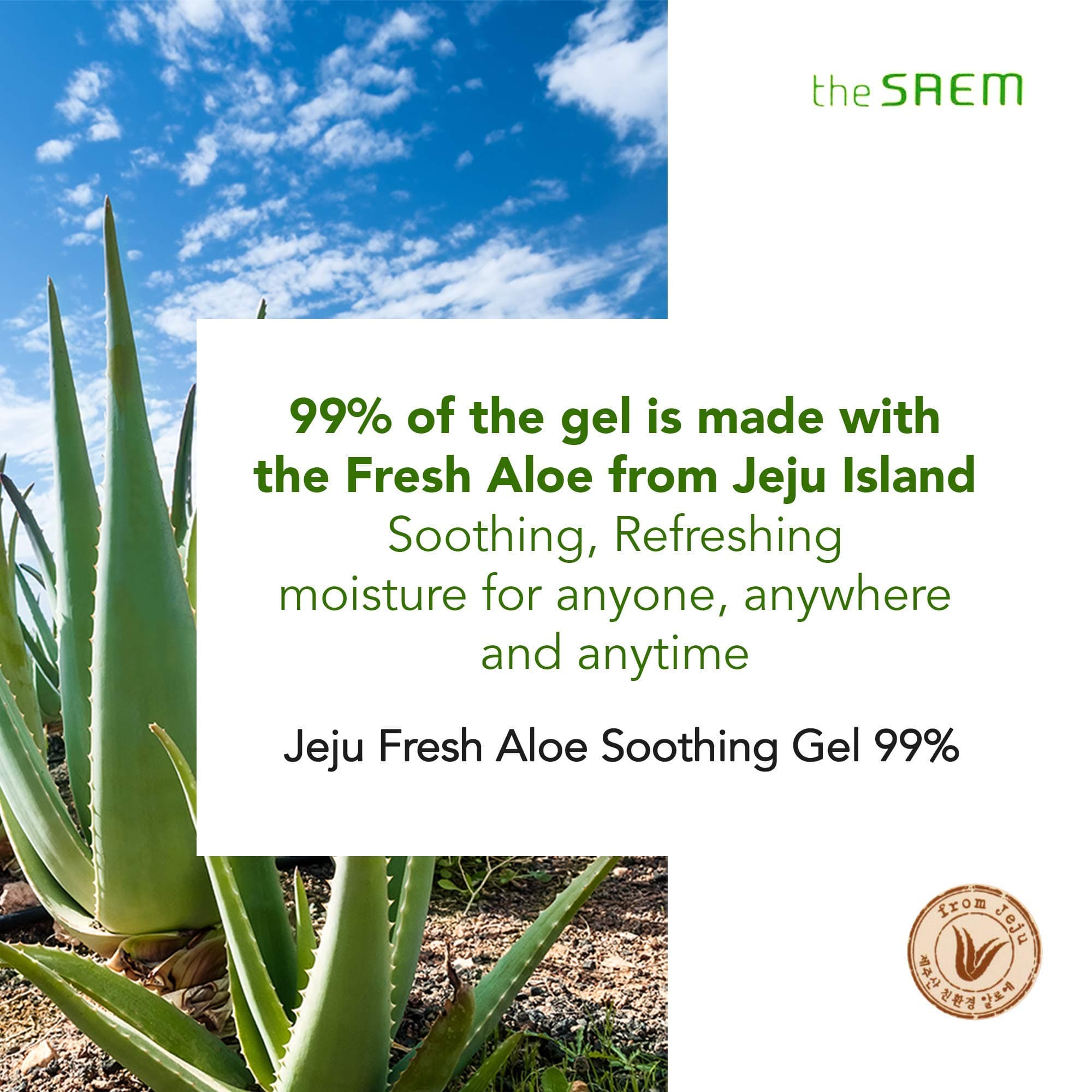 the SAEM Aloe Vera Gel 100%