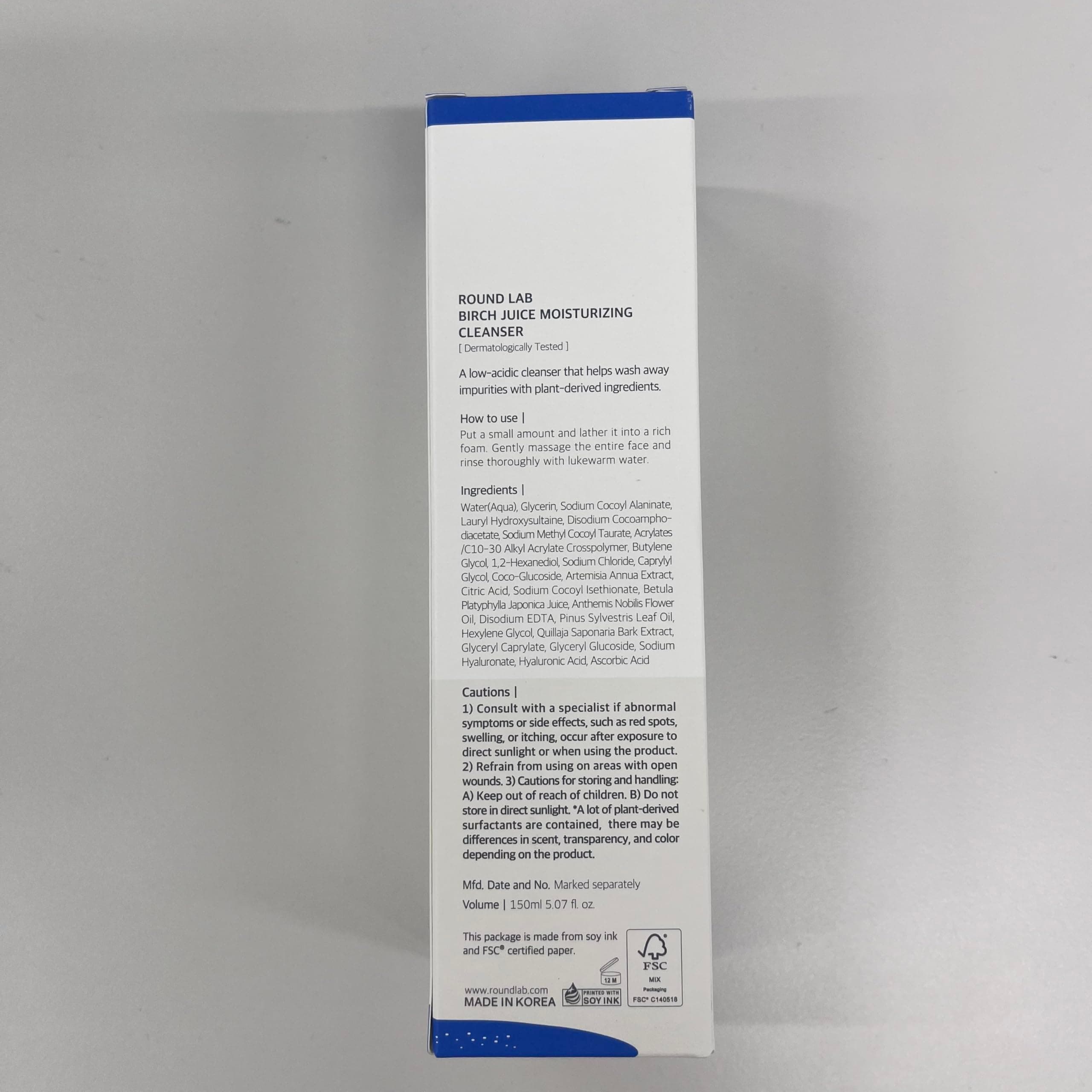ROUND LAB Birch Juice Moisturizing Cleanser