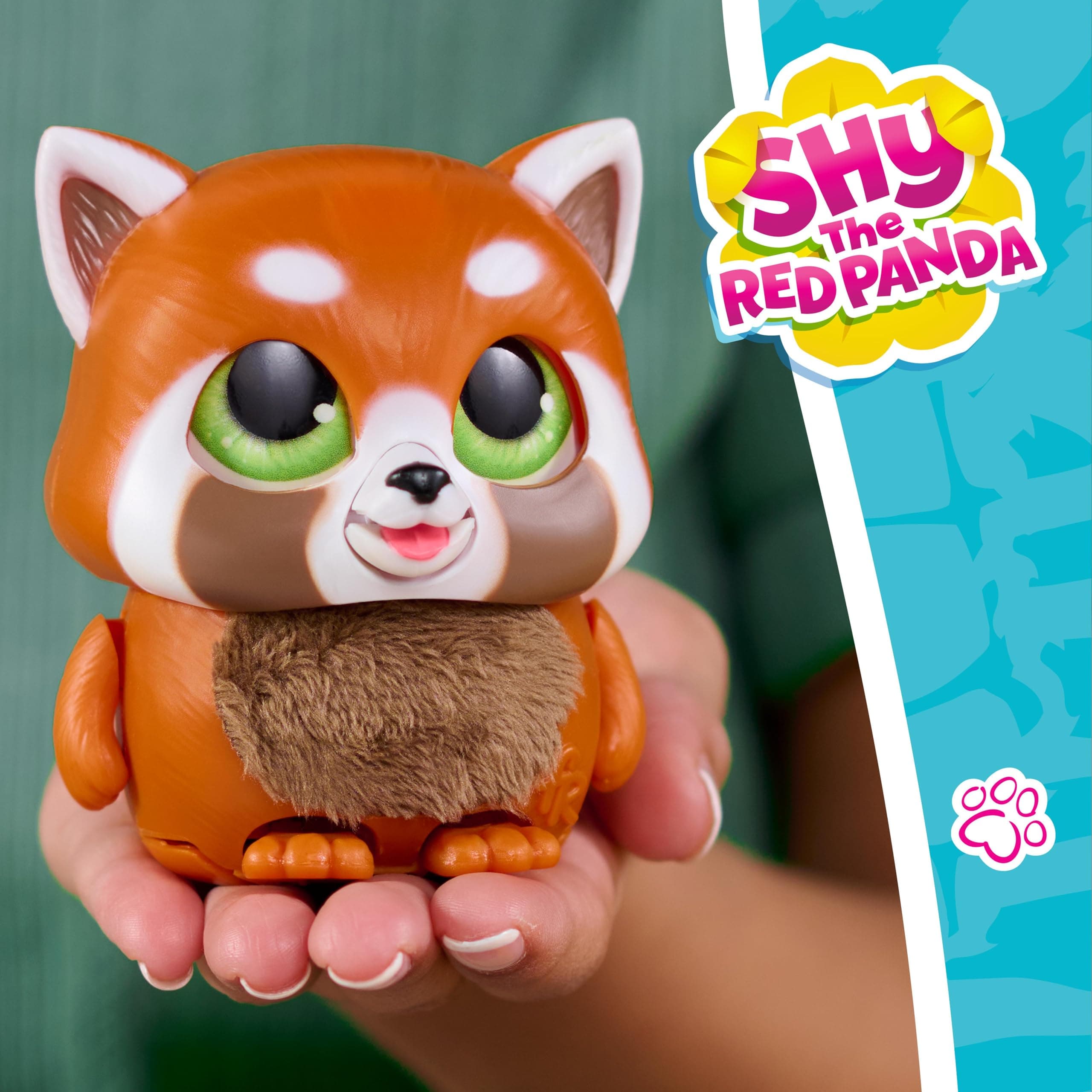 Just Play furReal Handfuls – Shy, interaktīvais sarkanais panda