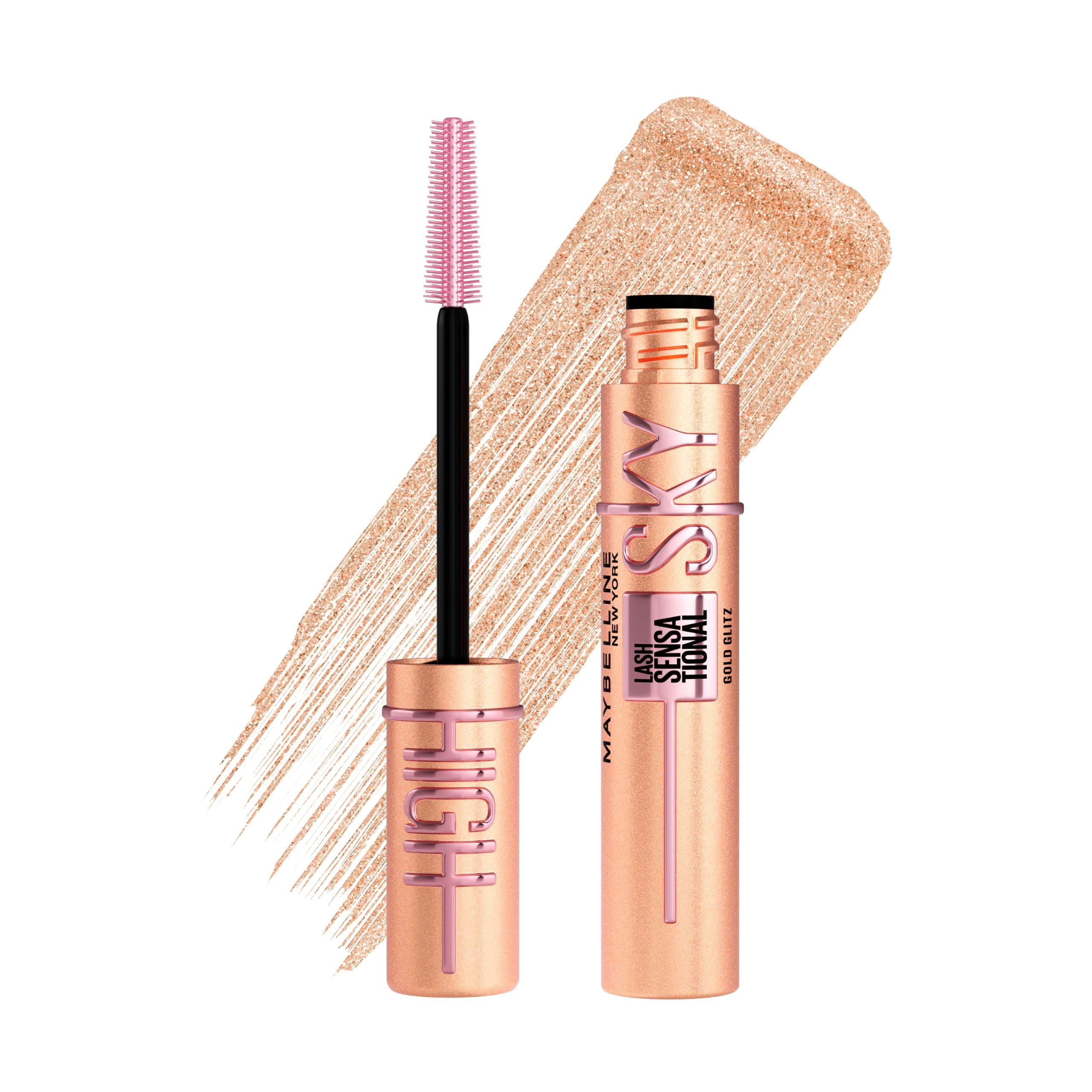 Maybelline New York Sky High Mascara Gold Glitz skropstu tuša, 7,2 ml